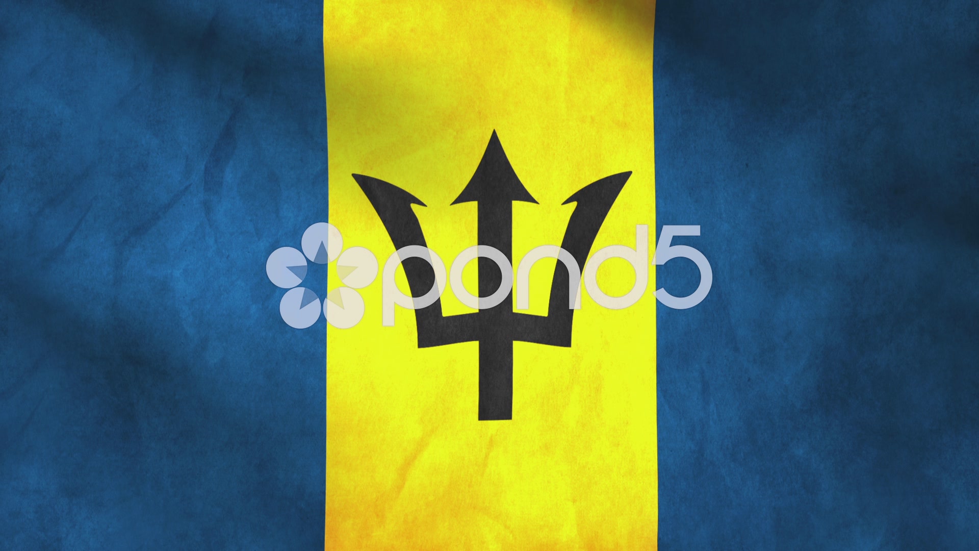 National Flag of Barbados, grunge ~ Video Clip #41709992