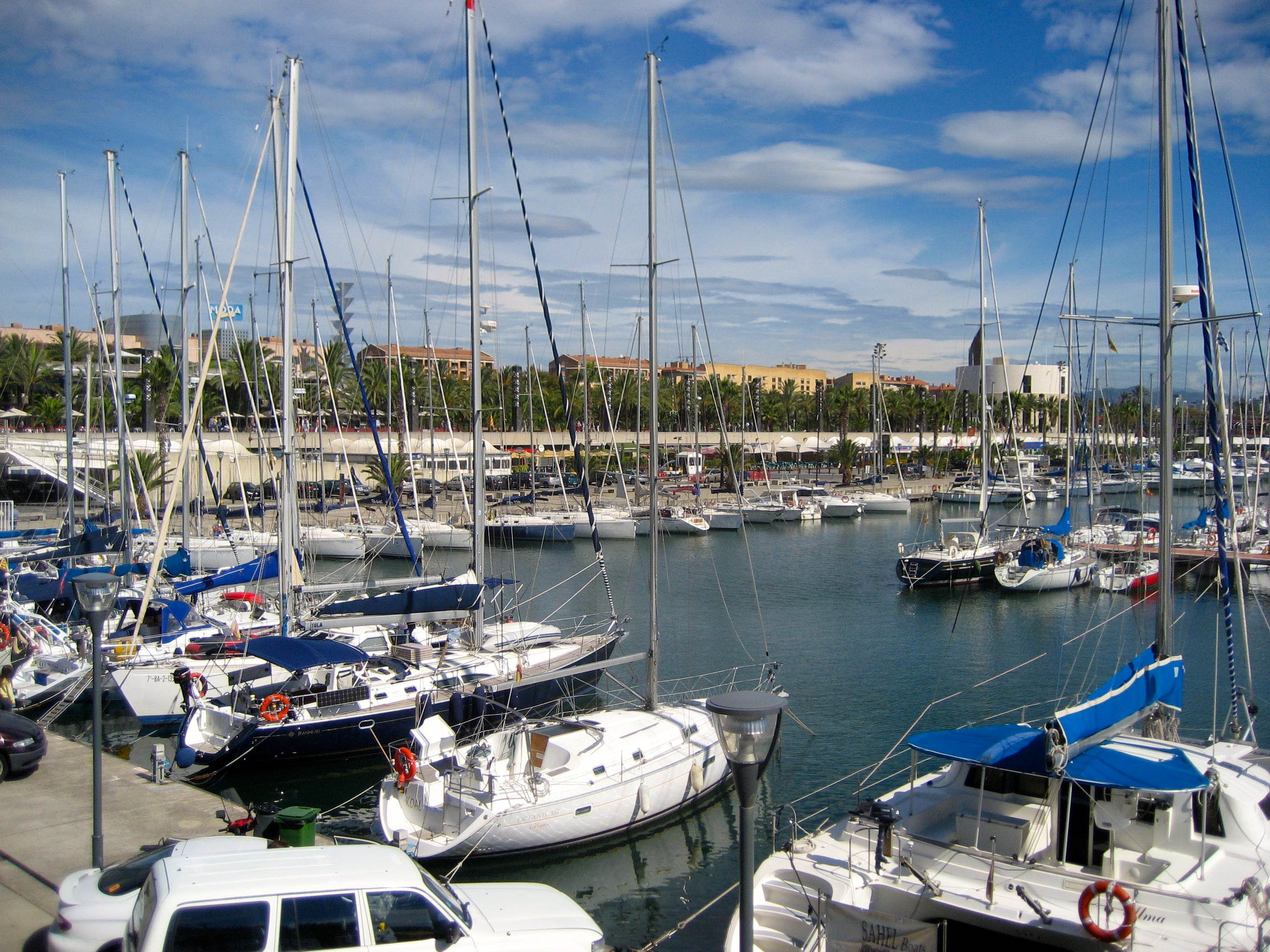 Wallpaper : boat, sea, vehicle, harbor, dock, yacht, Barcelona ...