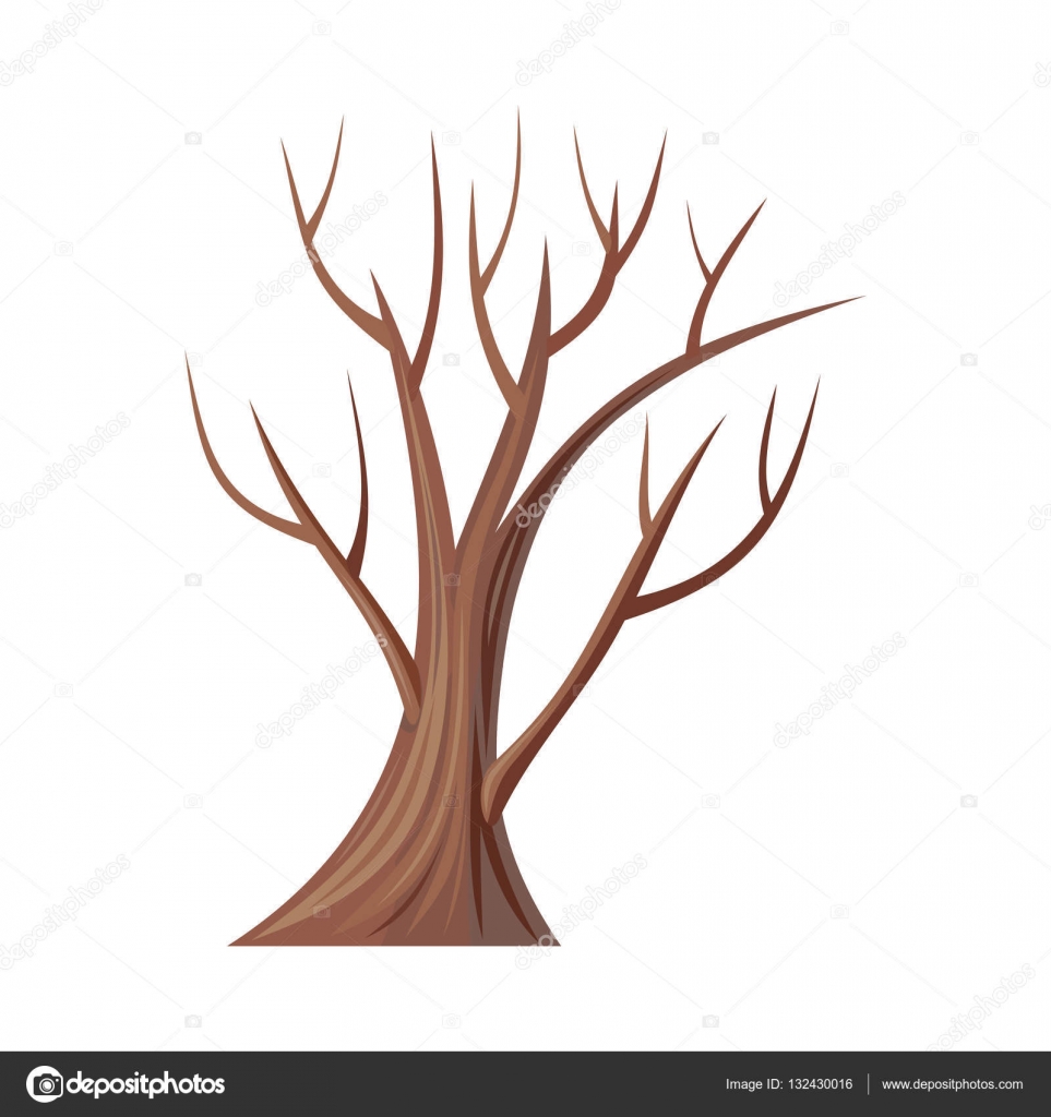 Bare Tree Without Leaves. Oak. Vector — Stock Vector © robuart ...