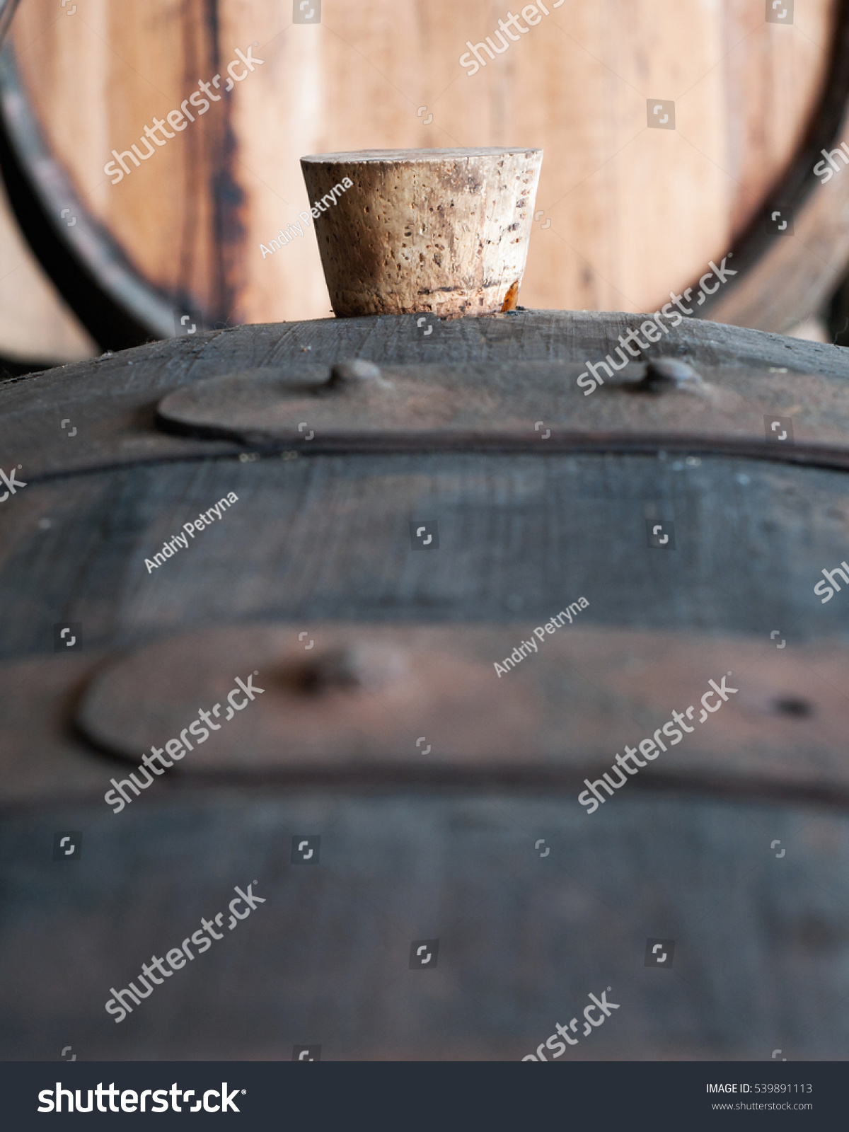 Old Oak Barrels Cellar Cork Bung Stock Photo 539891113 - Shutterstock