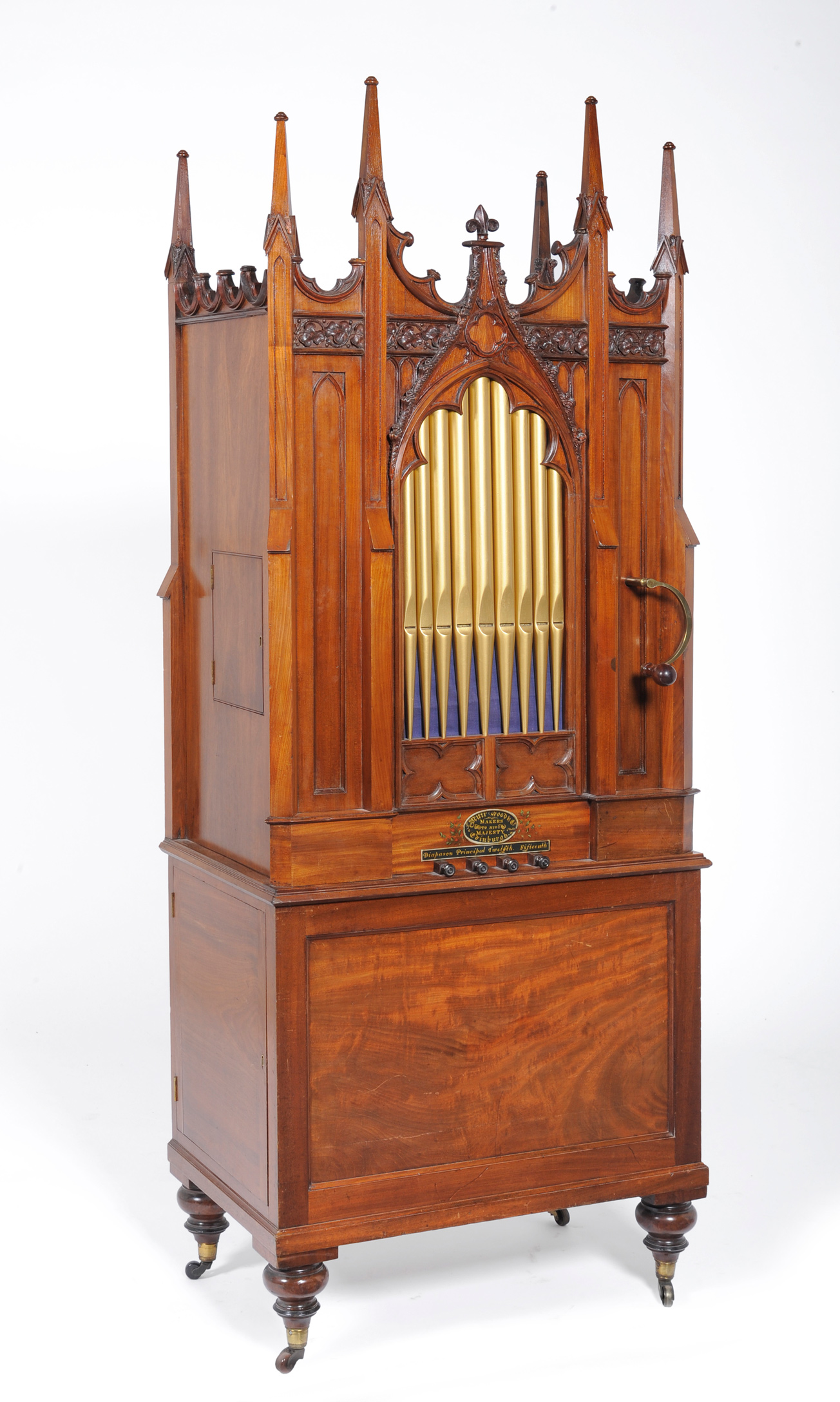 Tennants Auctioneers: An Early 19th Century Walnut Gothic Cased ...