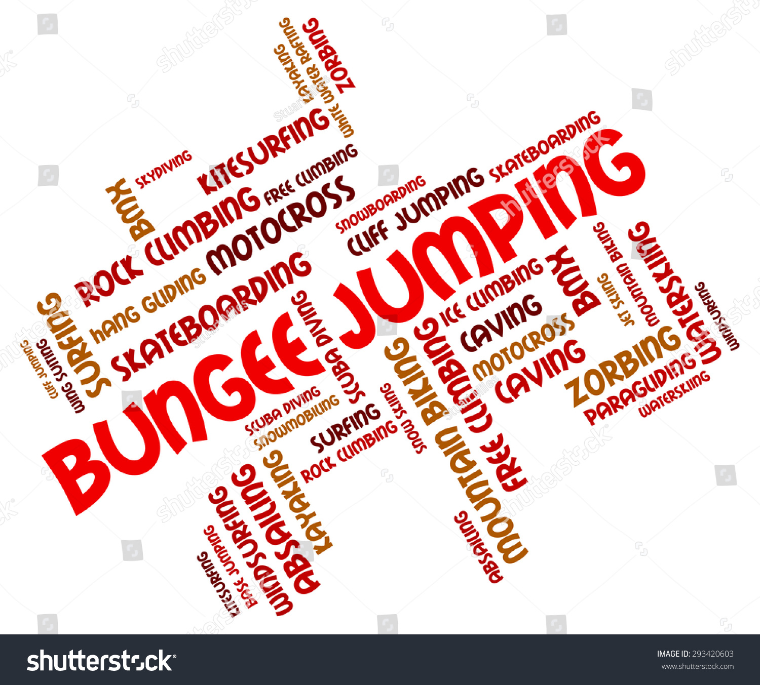 Bungee Jumping Showing Extreme Sport Bungees Stock Illustration ...