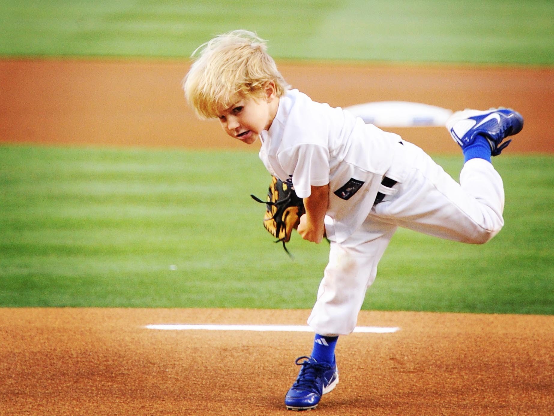5 year-old baseball kid Christian Haupt 2014 MLB All-Star Game ...
