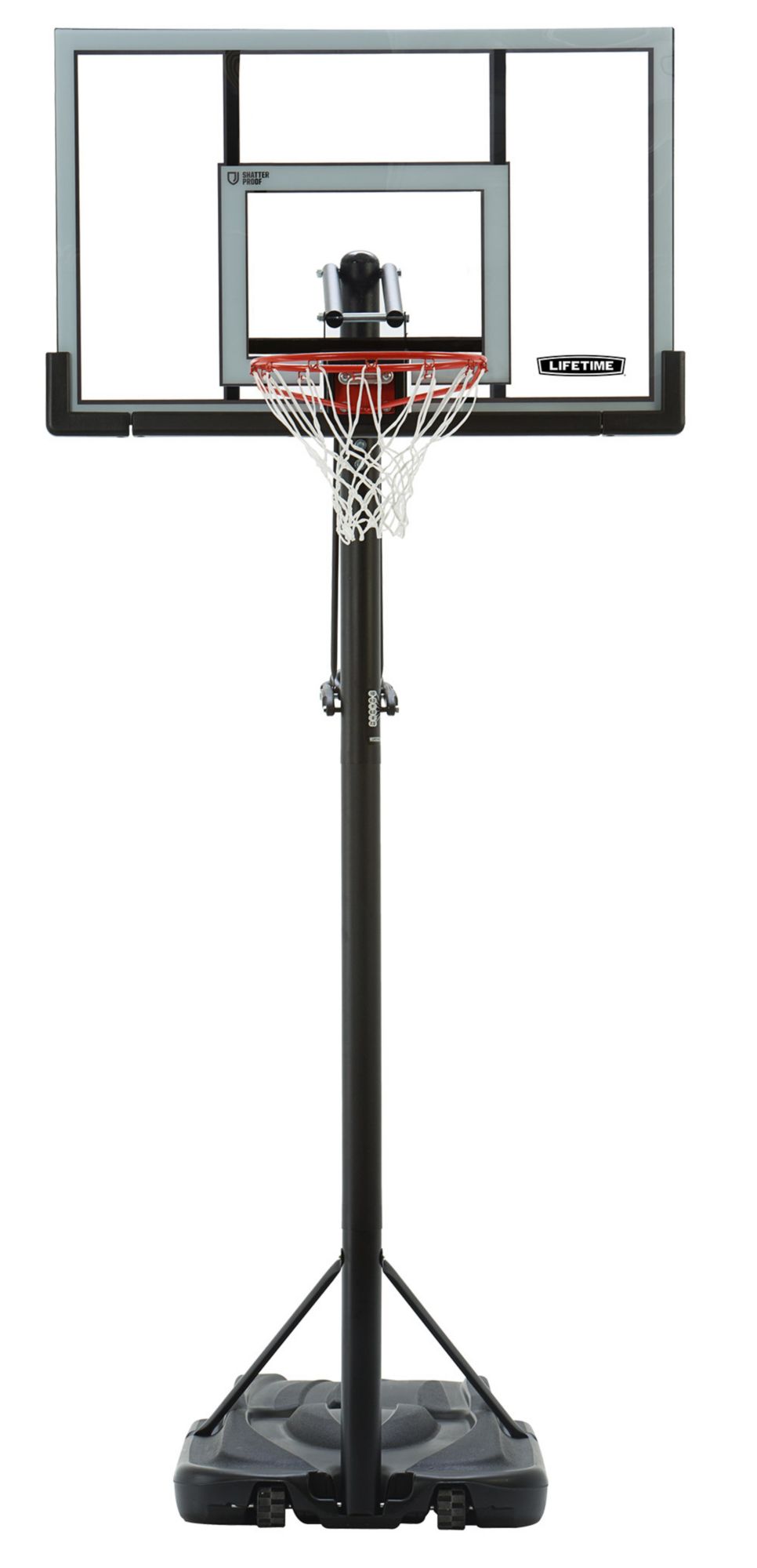 Lifetime 52” Steel-Framed Shatterproof Portable Basketball Hoop ...