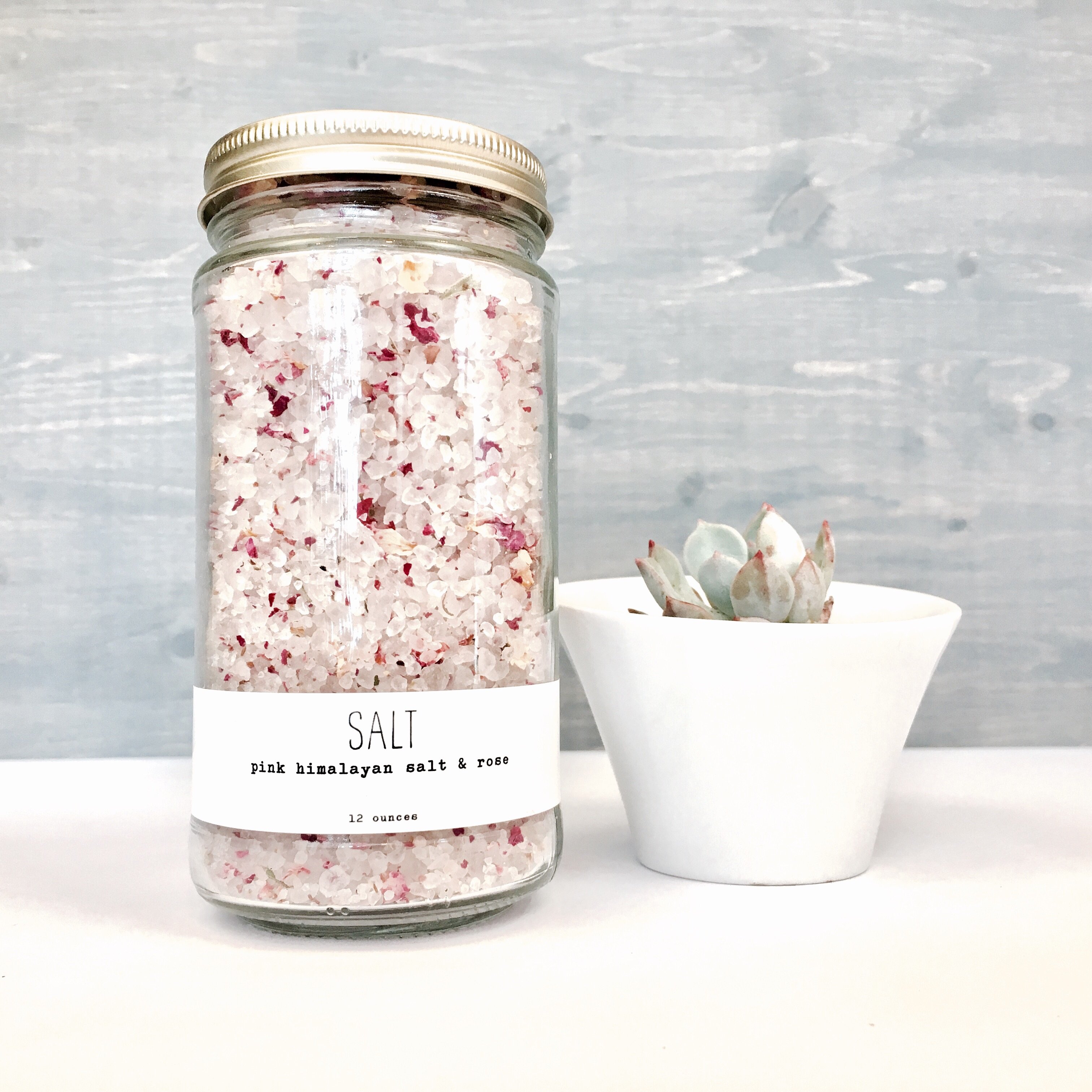 Salt - Rose Luxury Bath Salts | Handmade La Conner