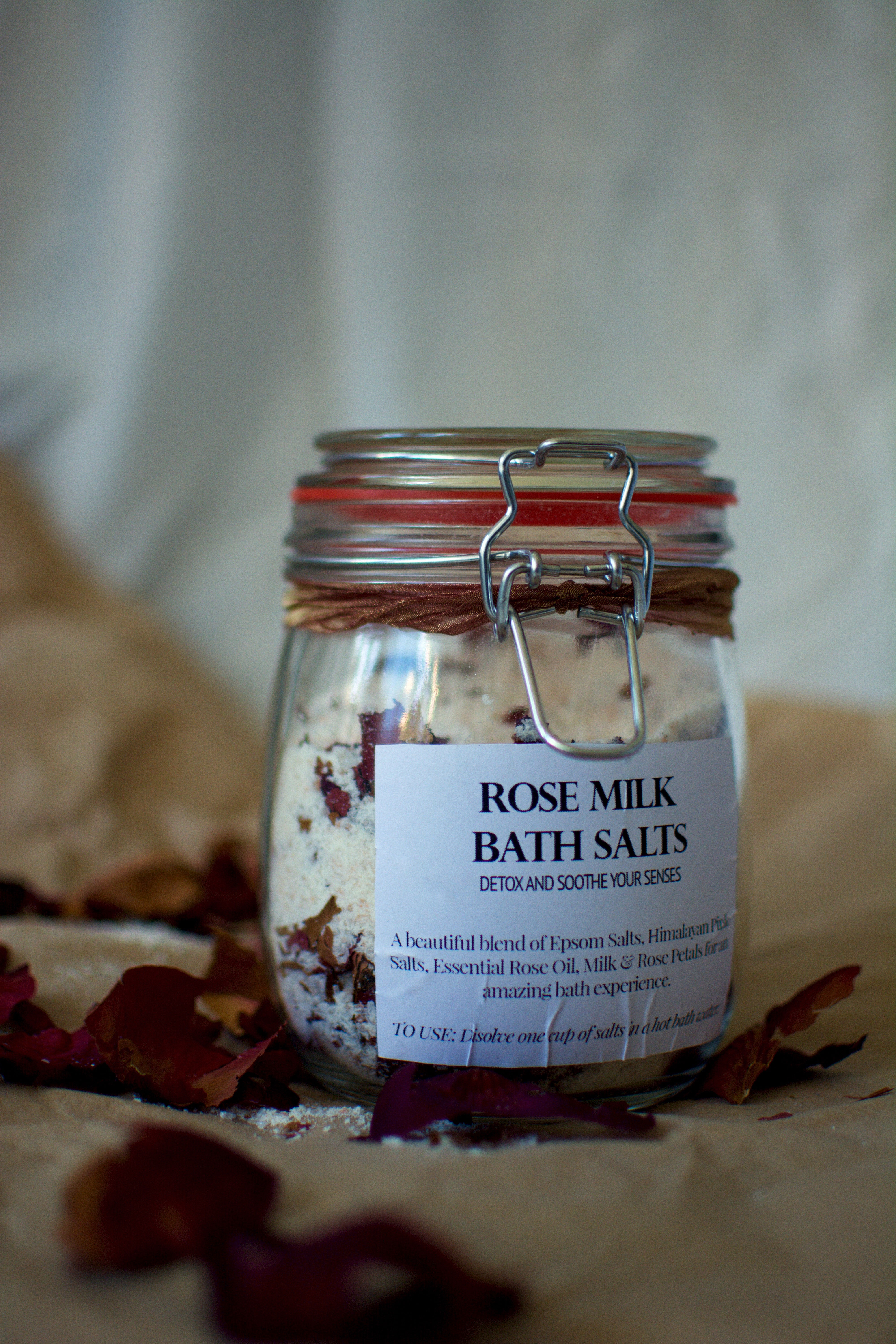 Gift Giving: Rose Milk Bath Salts | The Quirky Princess