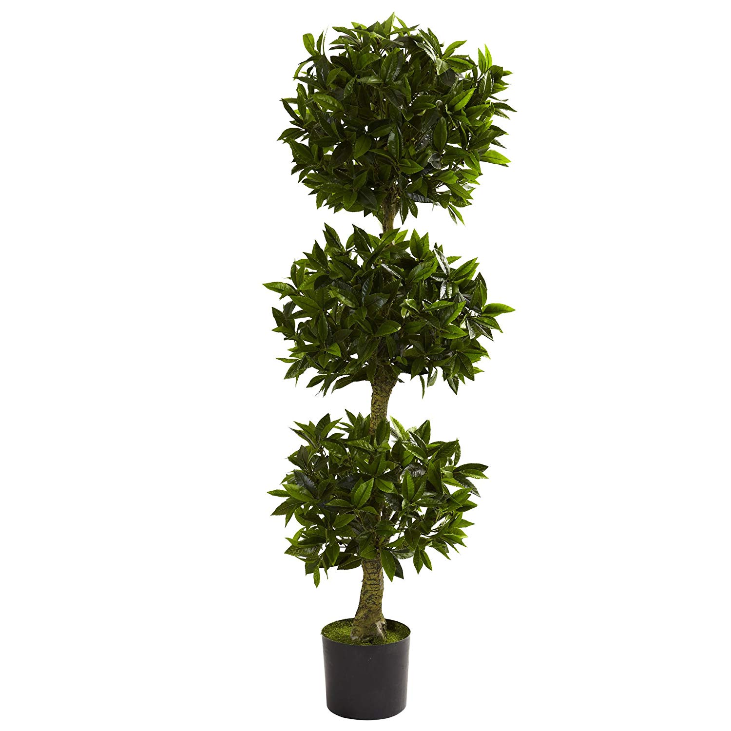 Amazon.com - Nearly Natural 5381 Triple Bay Leaf Topiary UV ...
