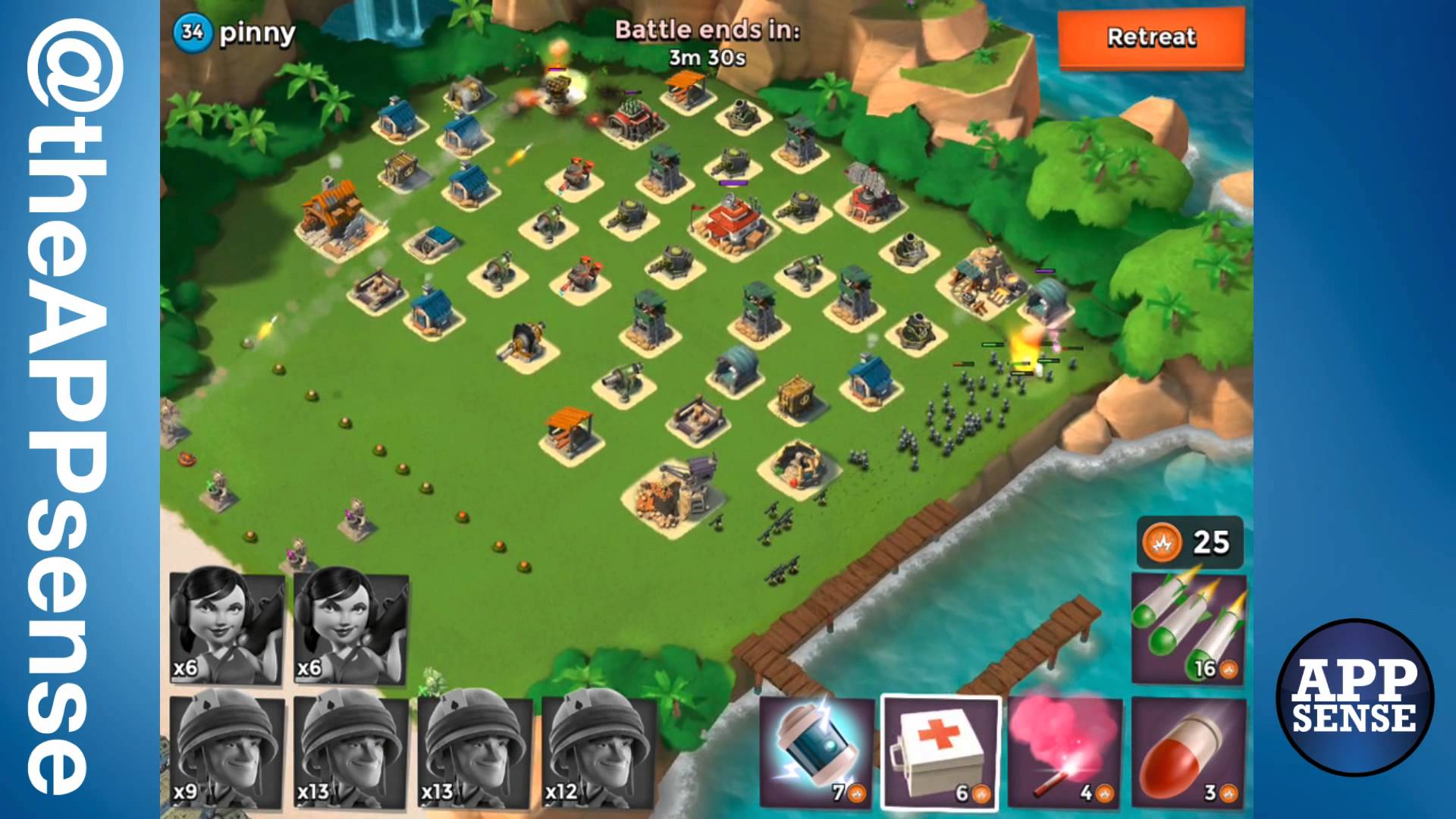 Boom Beach Multiplayer Island - Level 34 Attack (Rifleman & Zooka ...