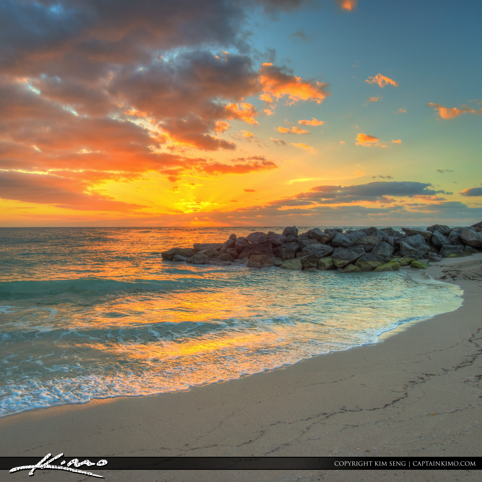 Haulover Park Florida Beach at Sunrise