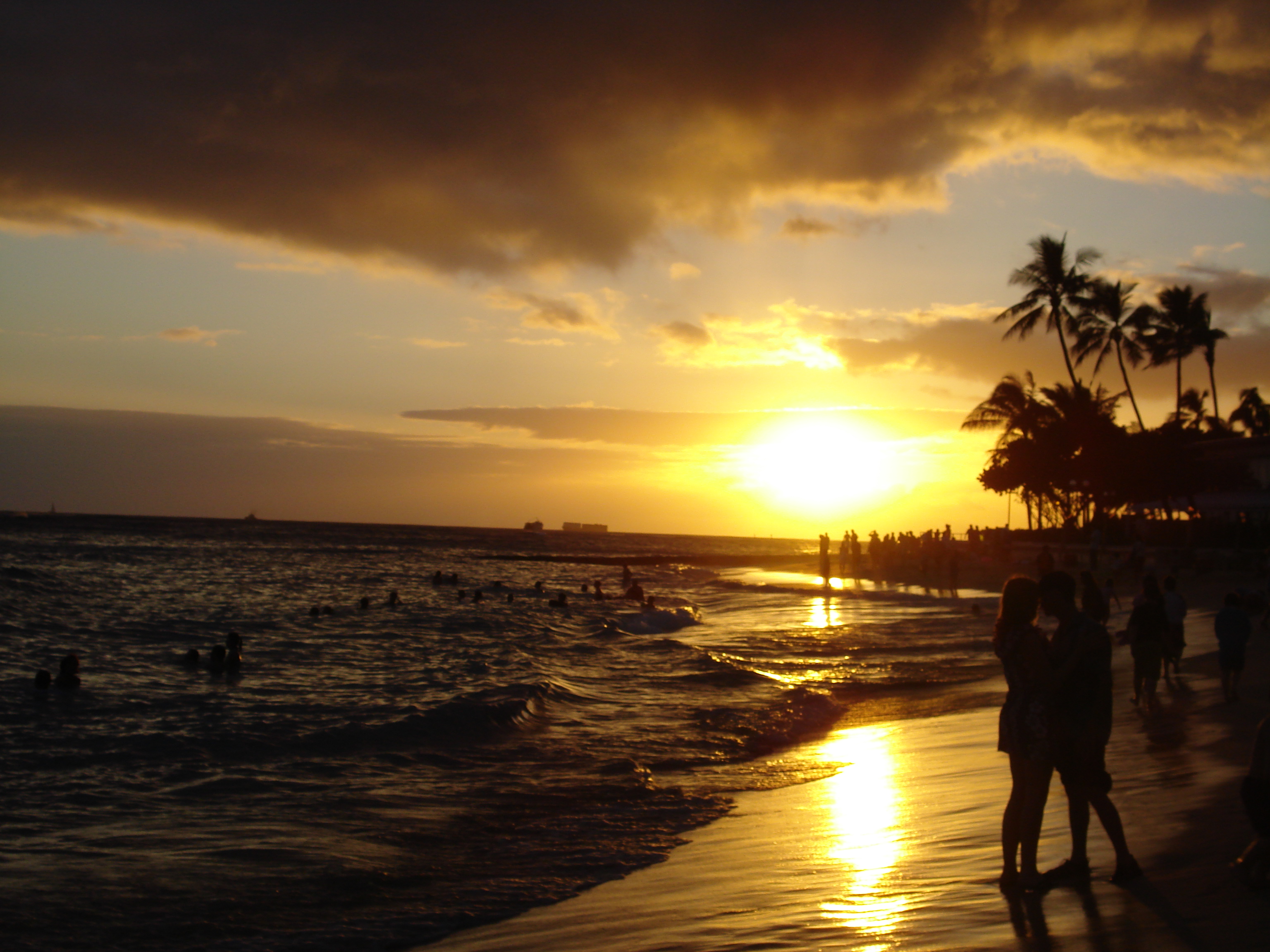 File:Waikiki Beach at Sunset.jpg - Wikimedia Commons