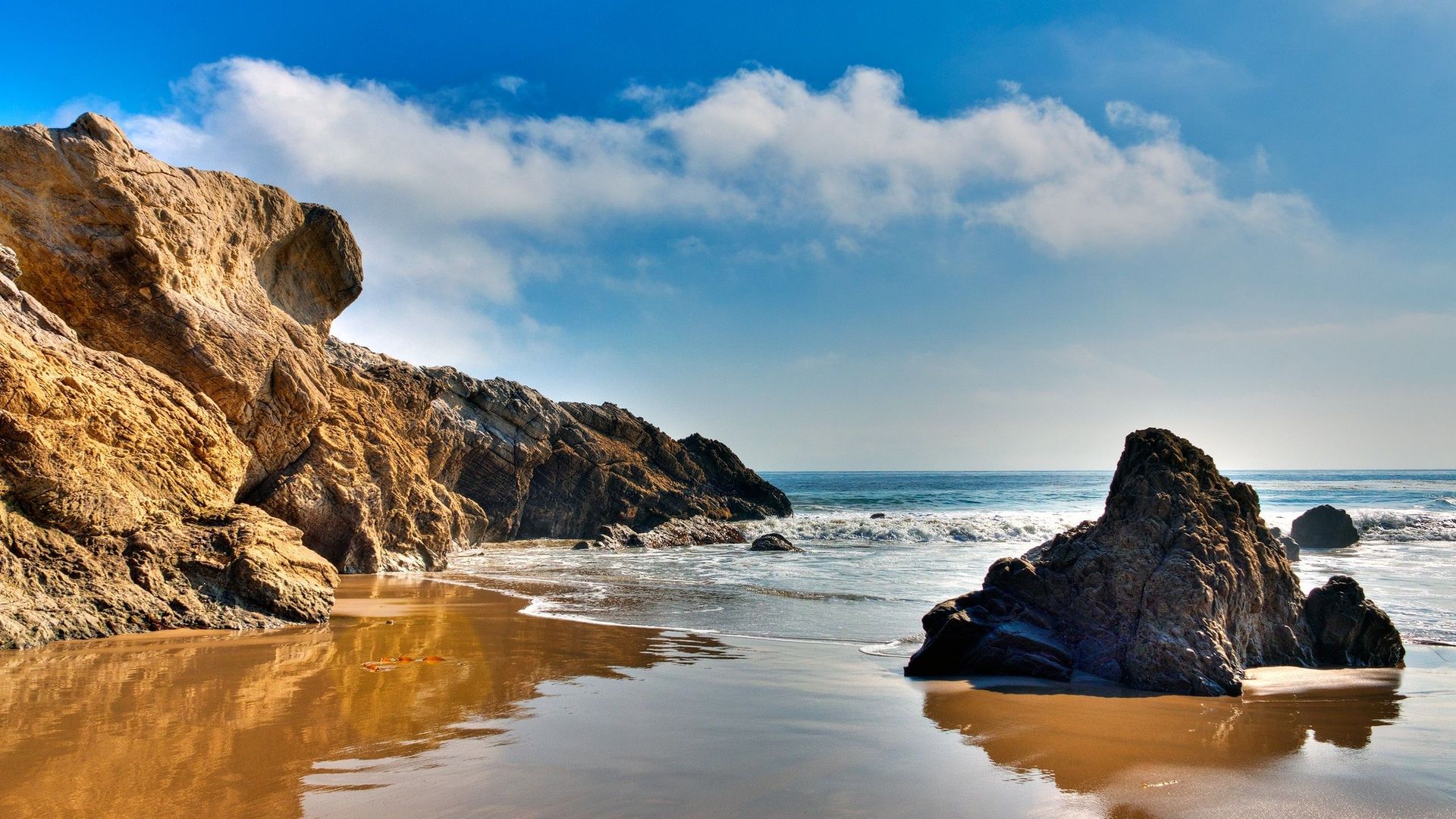 Free photo: Beach rocks - Amazing, Beach, Blue - Free Download - Jooinn