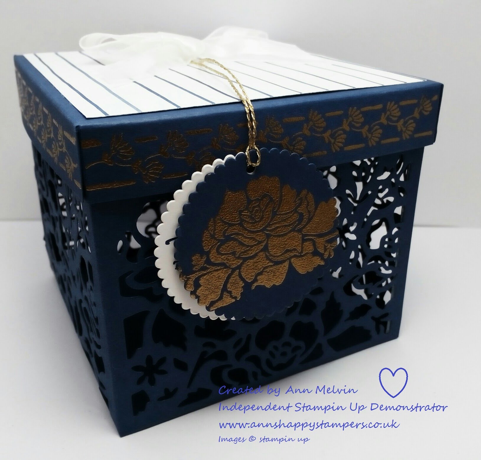 Beautiful Detailed Floral Thinlits Gift Box - YouTube
