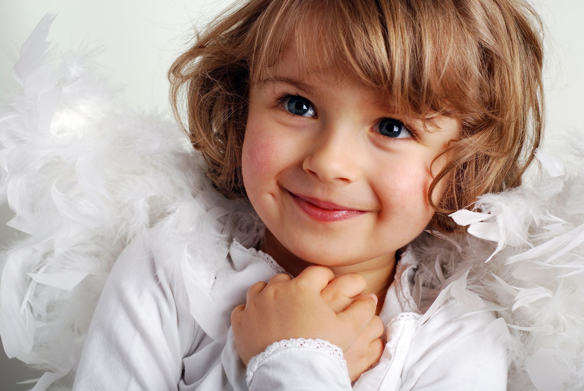Childhood little girl beautiful child cute smile New y. Android ...