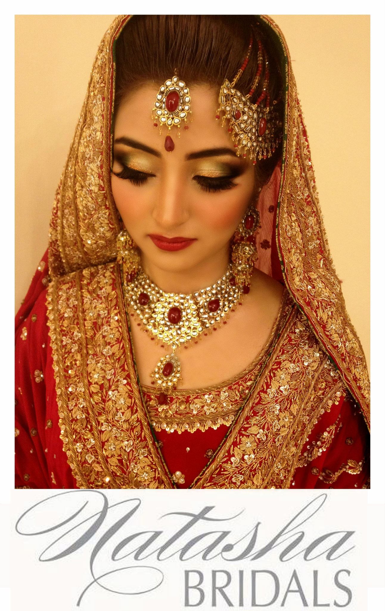traditional old school glamour makeup on Ayesha that was a beautiful ...