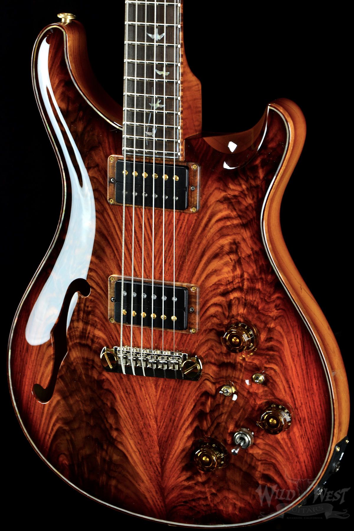 PRS Signature Semi-hollow Limited Fire Red | Beautiful Guitars ...