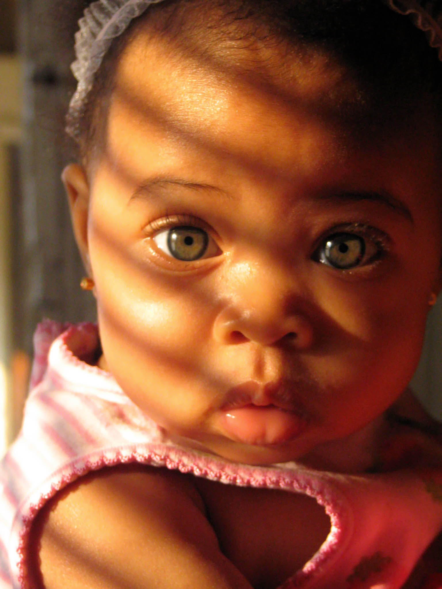 black baby with hazel eyes