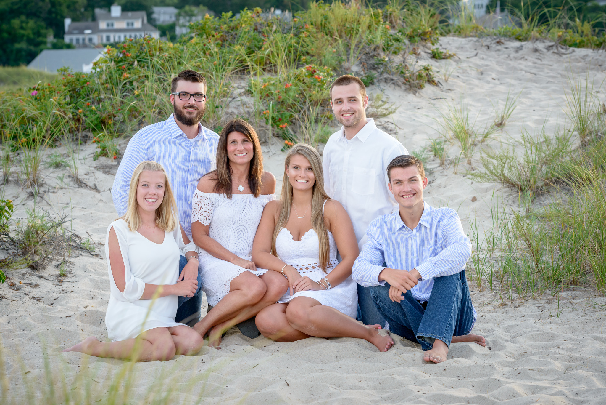 Cape Cod Family Portrait on the Beach while on your summer vacation