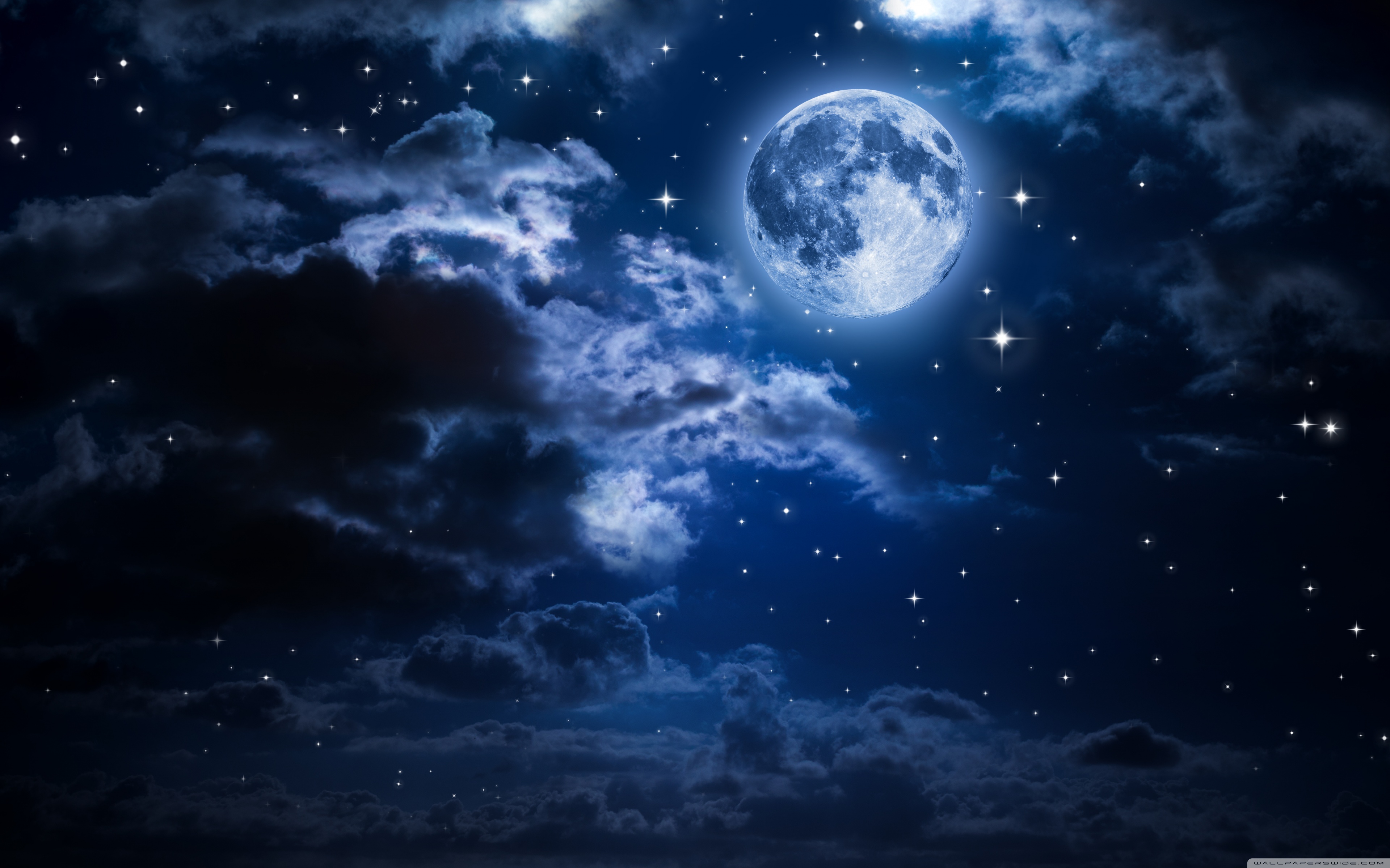 Beautiful Moon in the Sky ❤ 4K HD Desktop Wallpaper for 4K Ultra HD ...