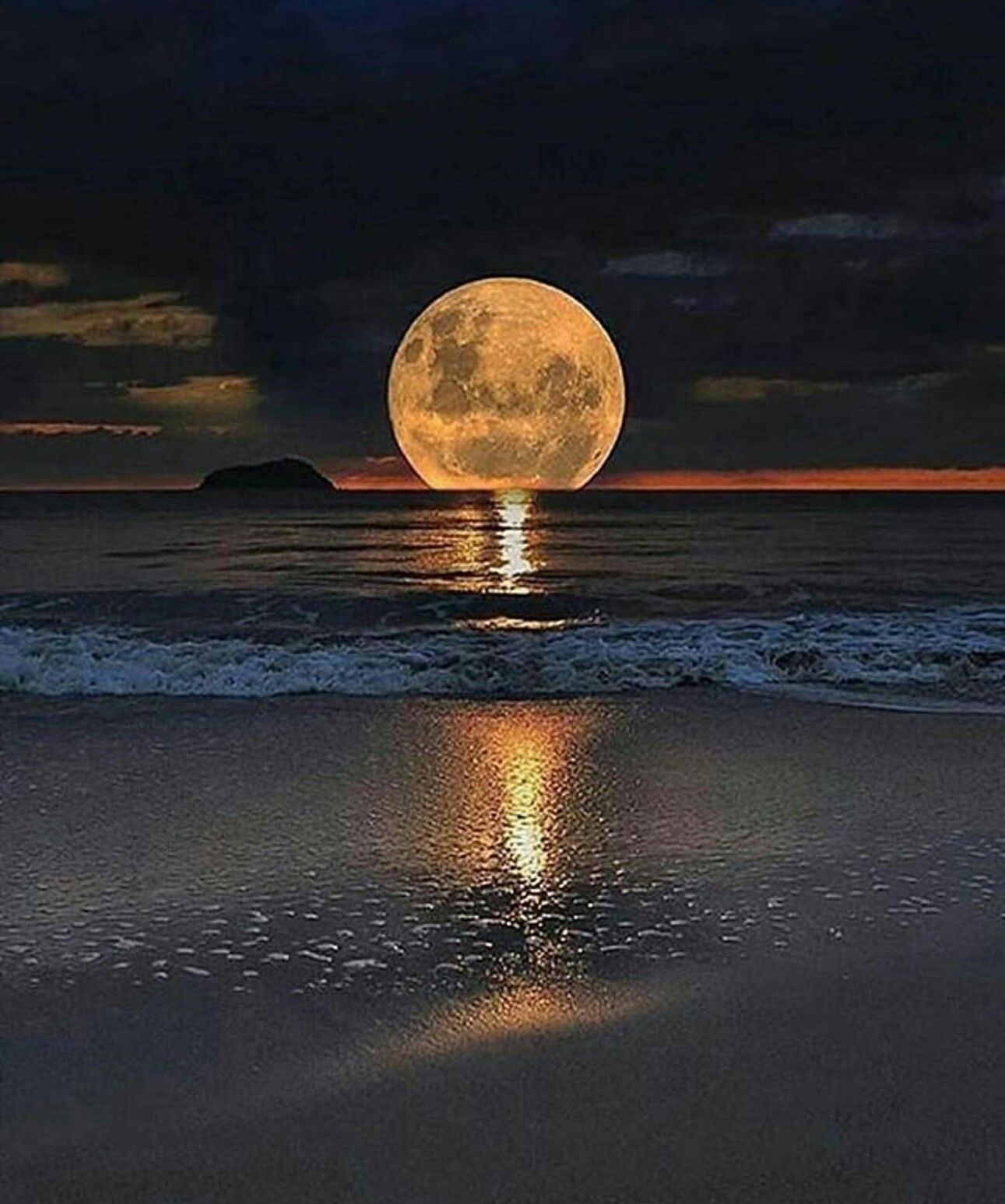 Just Beautiful | Beach | Pinterest | Moon, Moonlight and Scenery