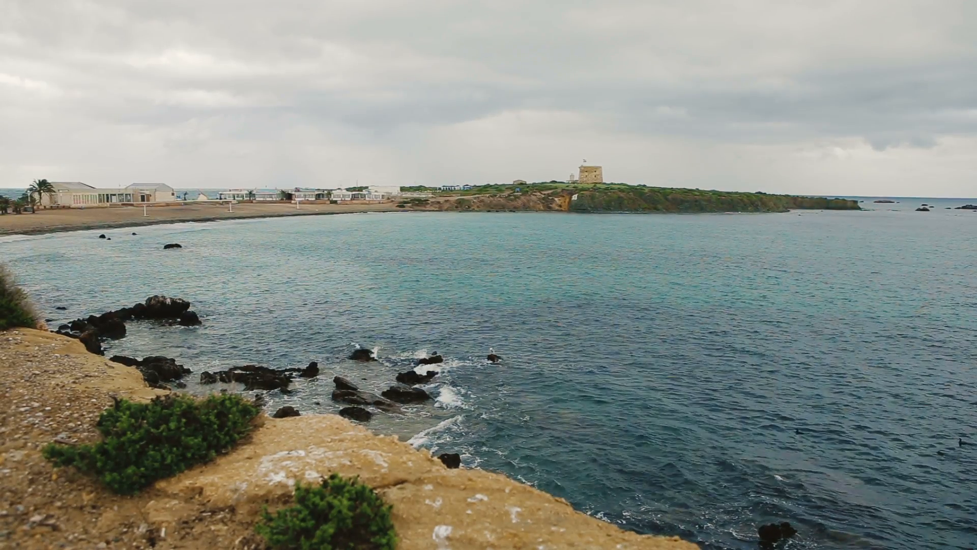 Beautiful perspective of Island Tabarca, Spain. Stock Video Footage ...