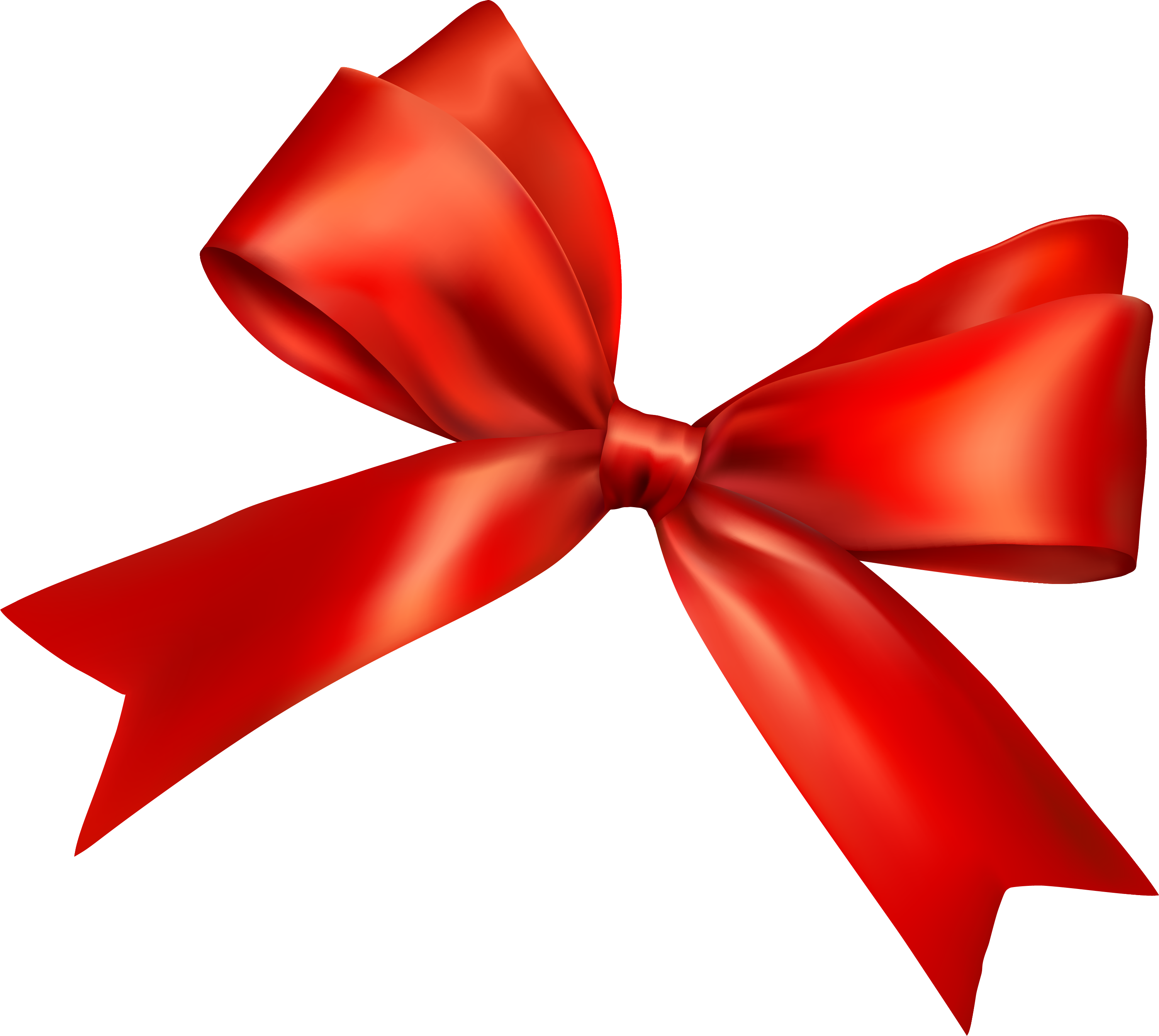 Beautiful red bow photo