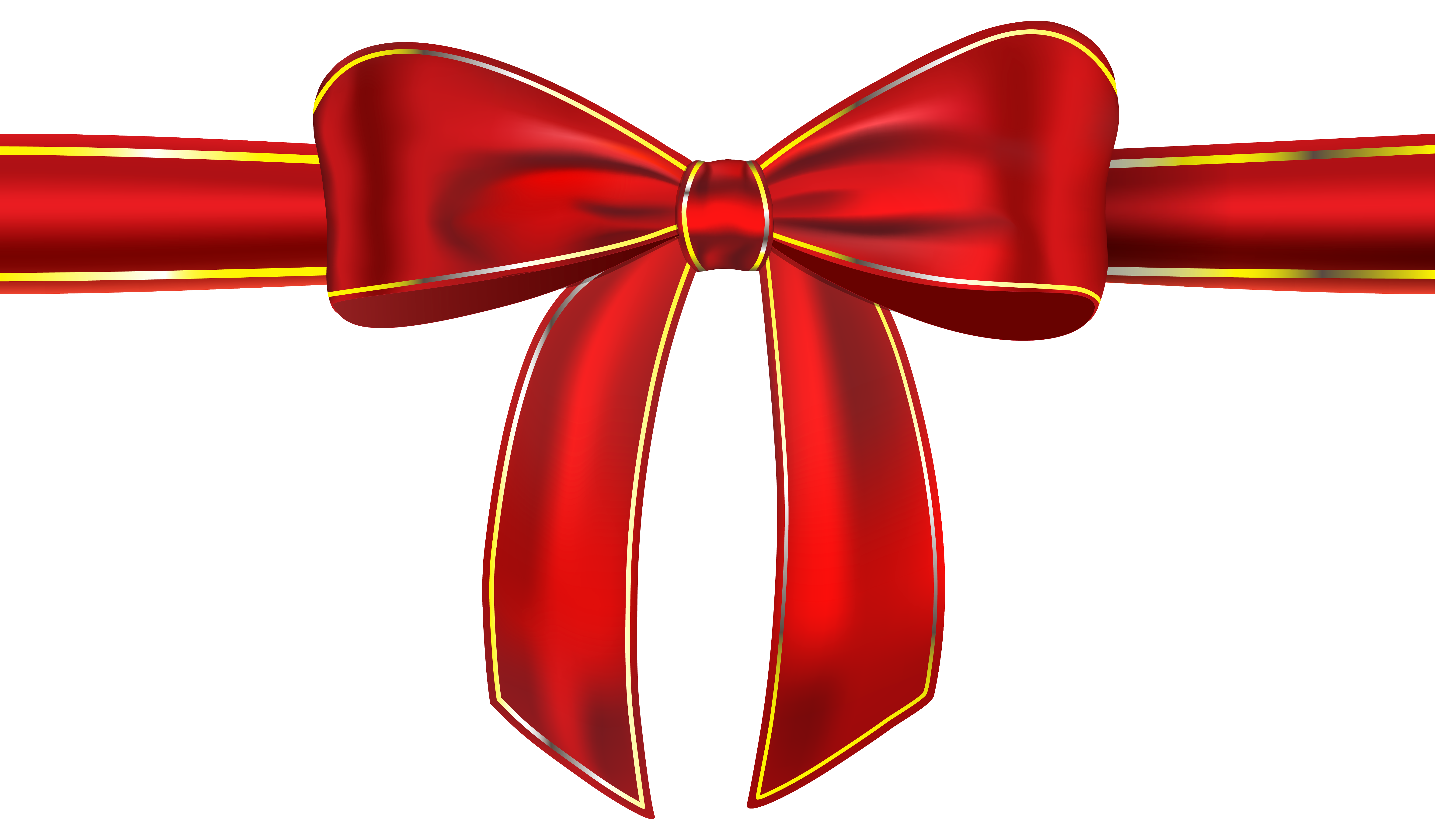 Red Ribbon with Bow PNG Clipart Picture | Gallery Yopriceville ...