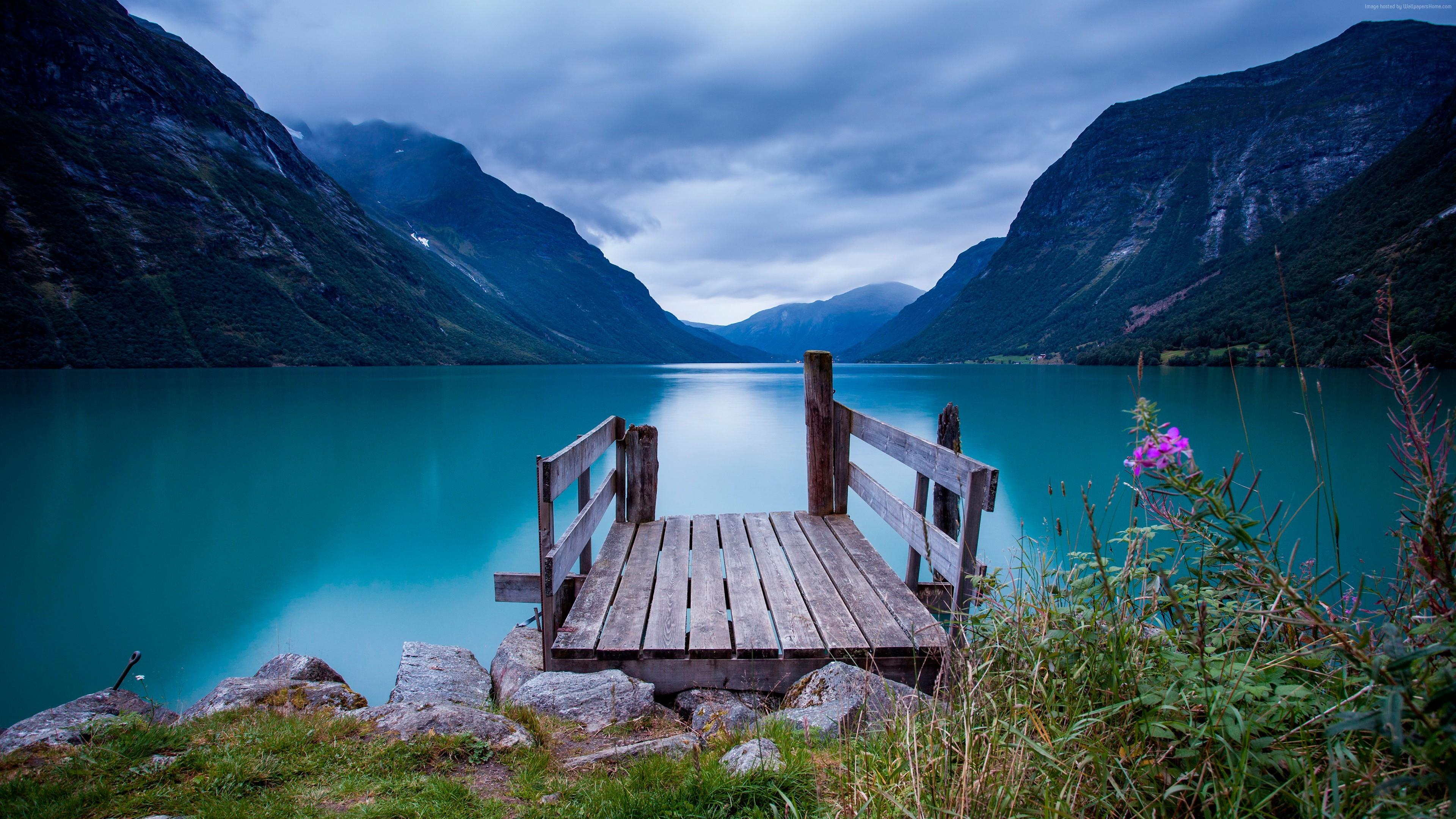 Lake in norway photo