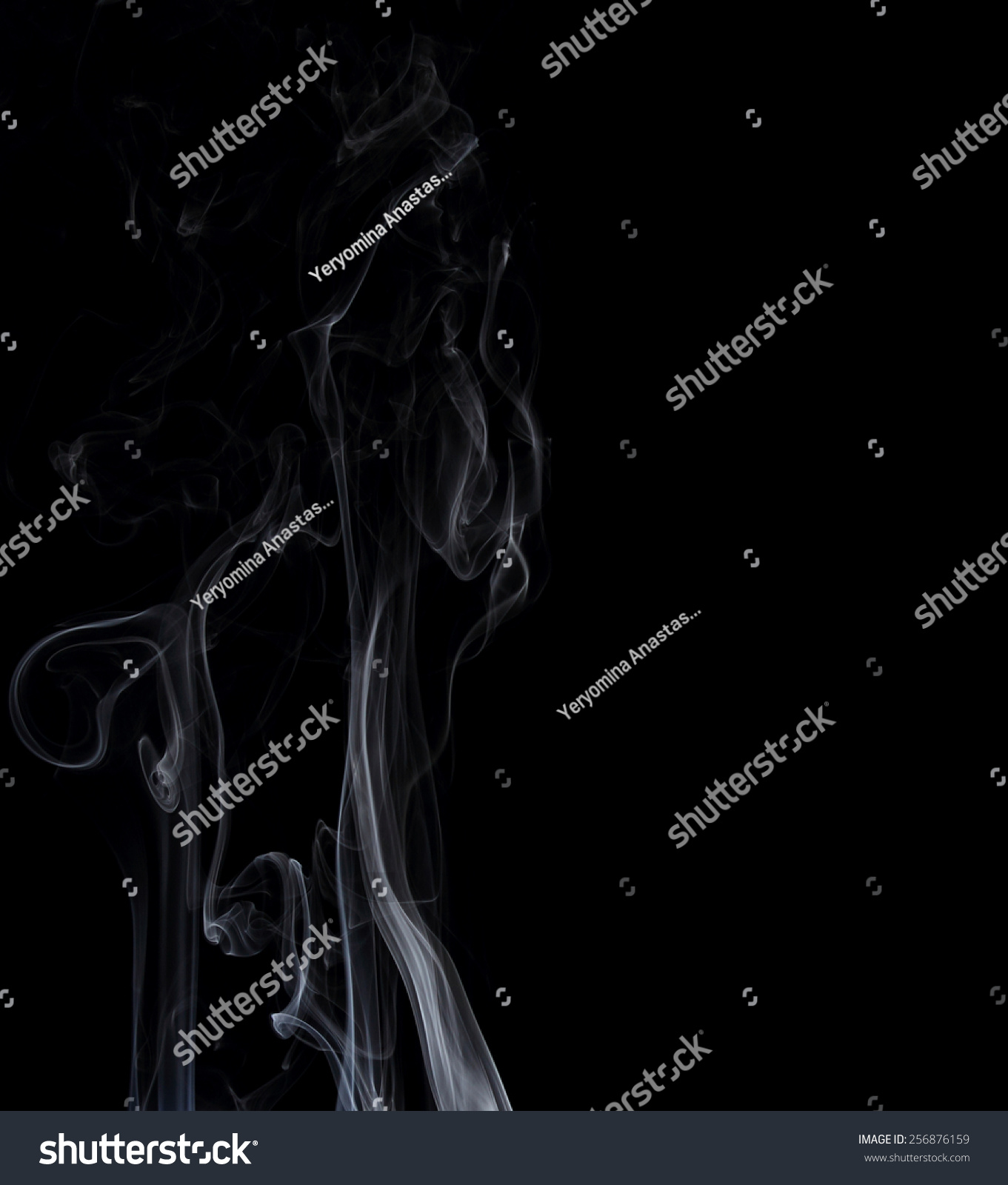 High Resolution Beautiful Smoke On Black Stock Photo (Royalty Free ...
