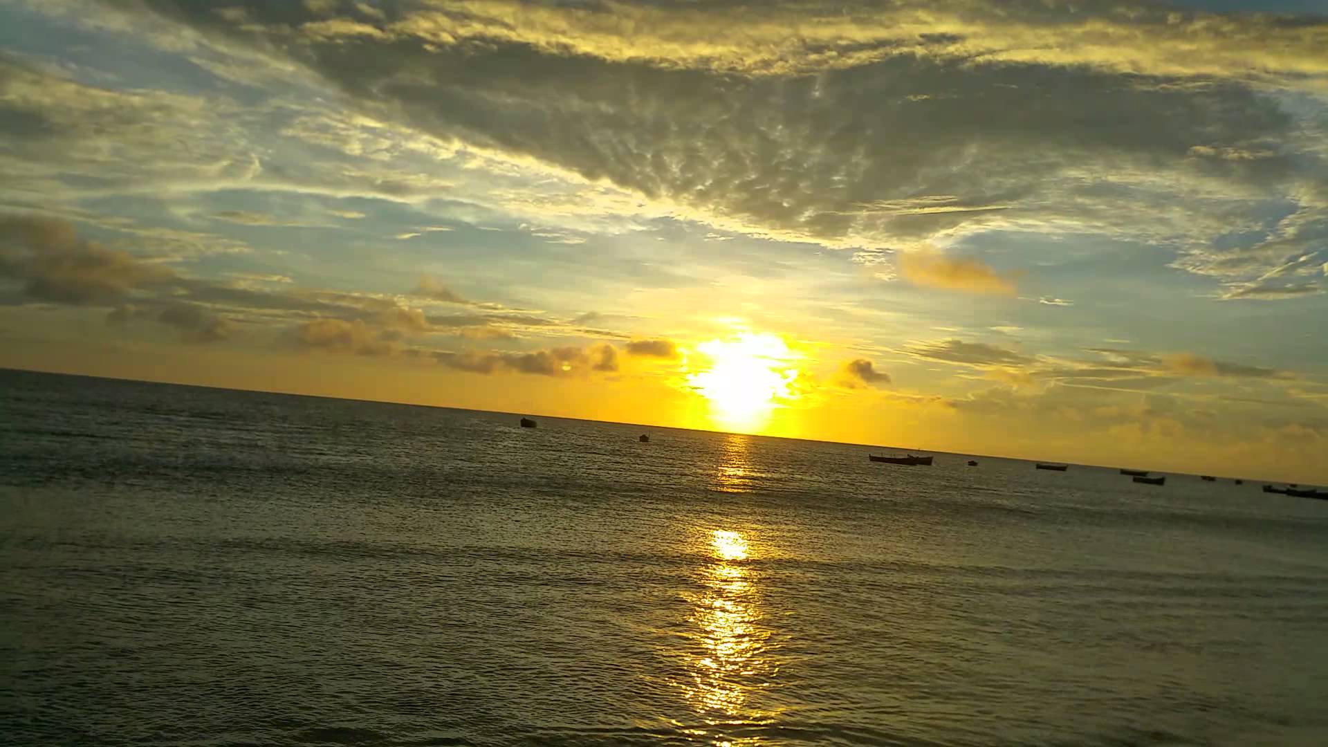 Beautiful Sunset Sky (Best Nature Scenery Video) - Sunset over sea ...