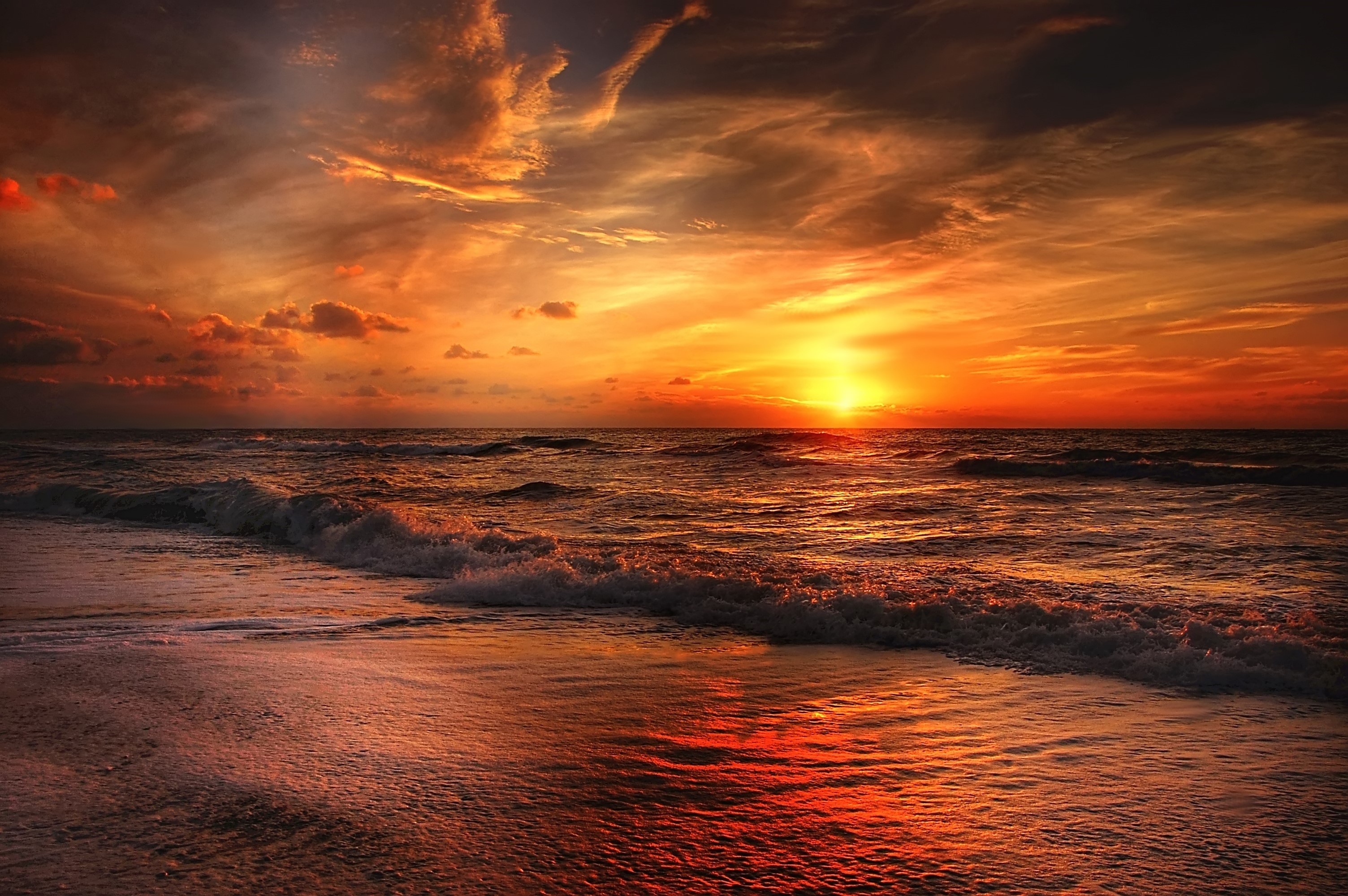 Free Photo Beautiful Sunset At The Beach Beach Flow Landscape Free Download Jooinn