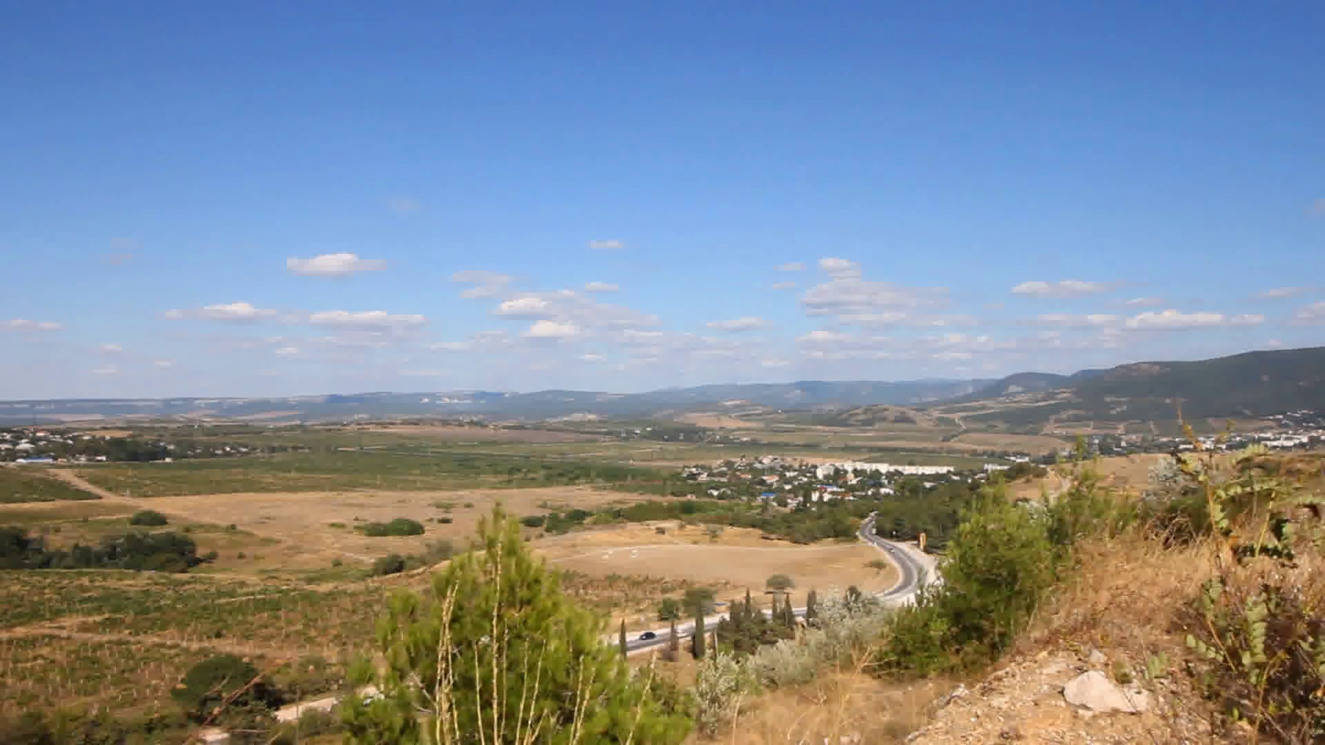 with blue sky and beautiful valley landscape for years Stock Video ...