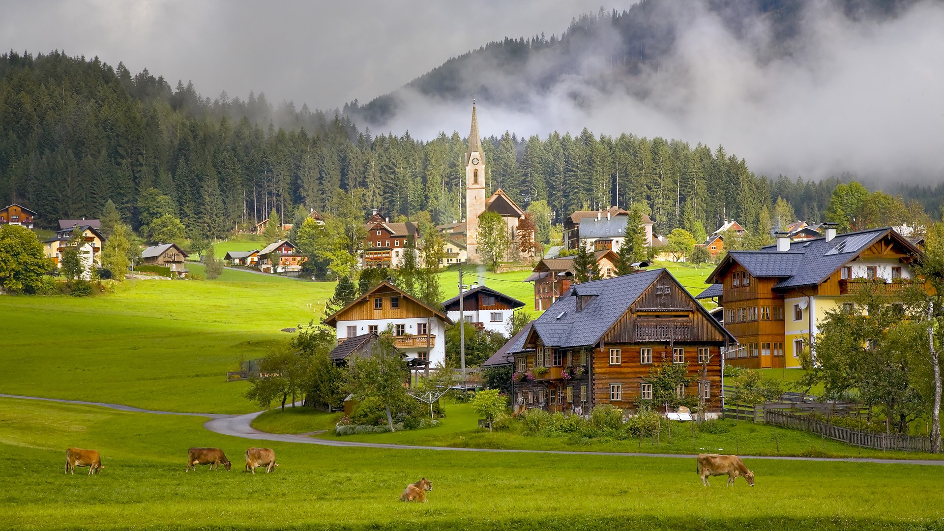 Beautiful Village, Austria - Wallpaper #43804
