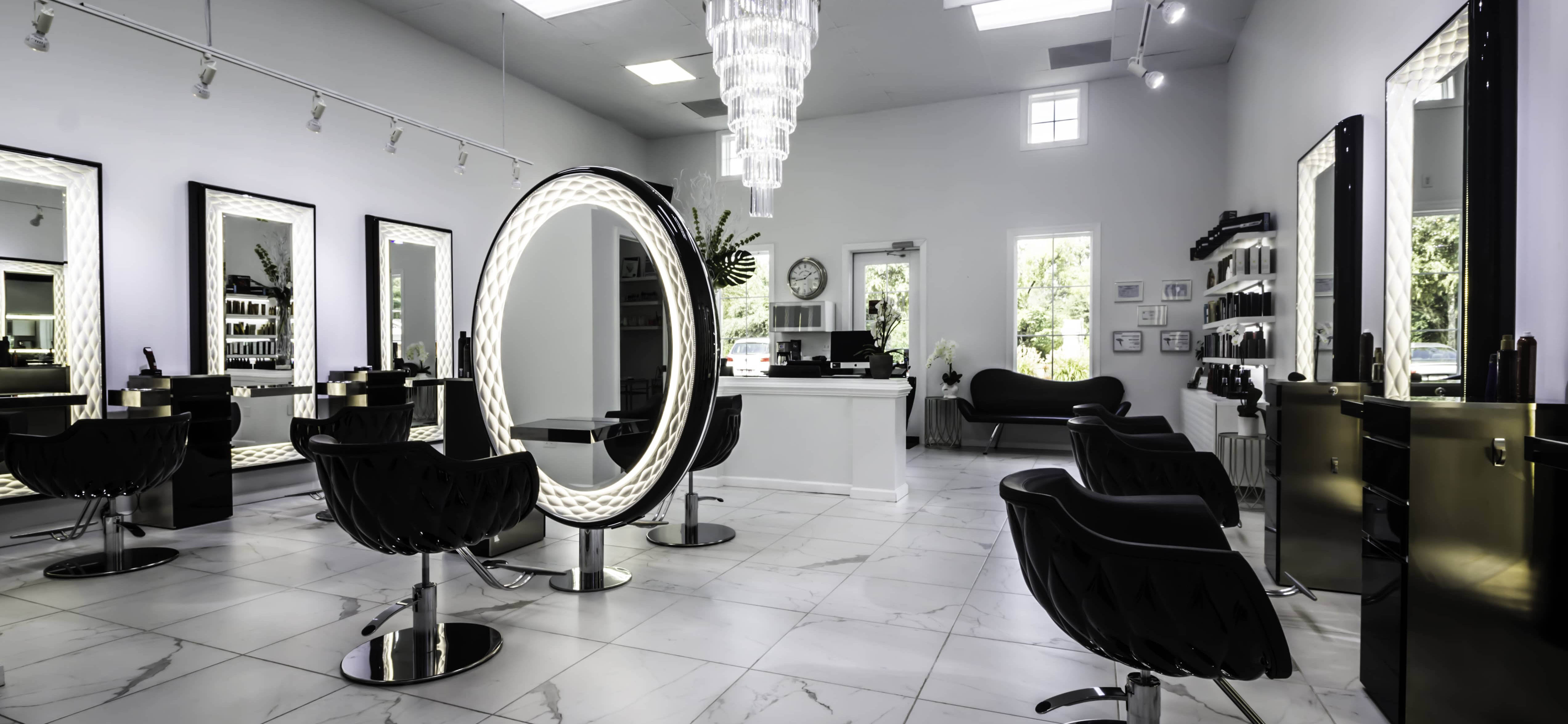 Free photo Beauty  Salon  Seat Mirror Modern Free 