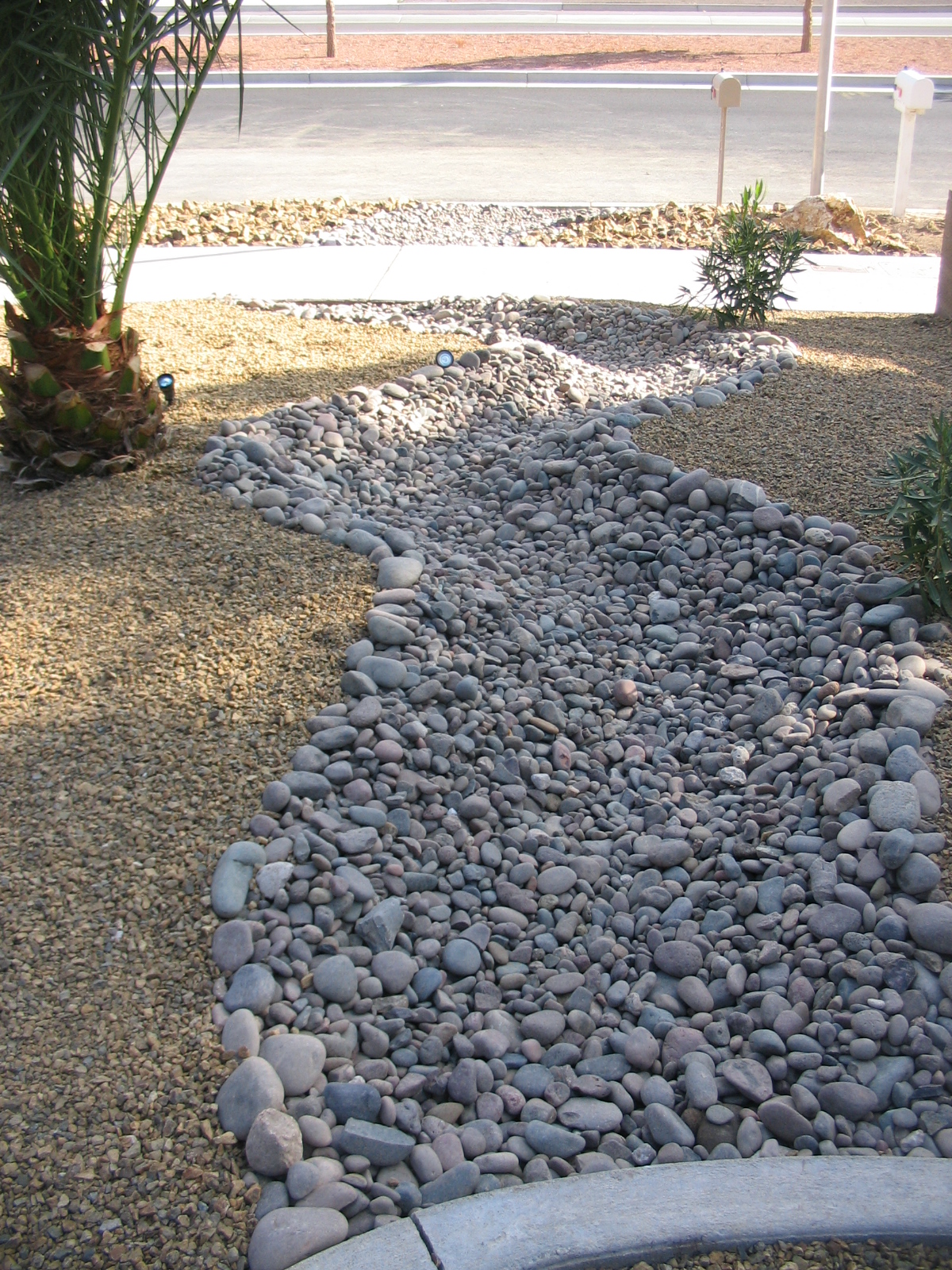 Steps for Creating a Dry Creek Bed for Drainage with Landscaping ...