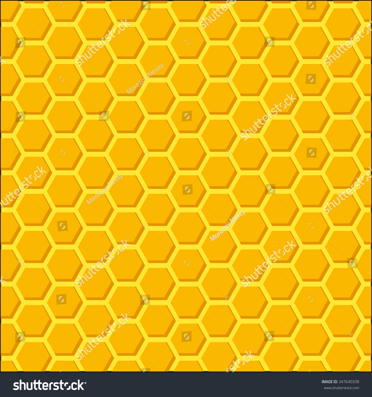 Honeycomb Beehive Orange Vector Background Bright Stock Vector (2018 ...