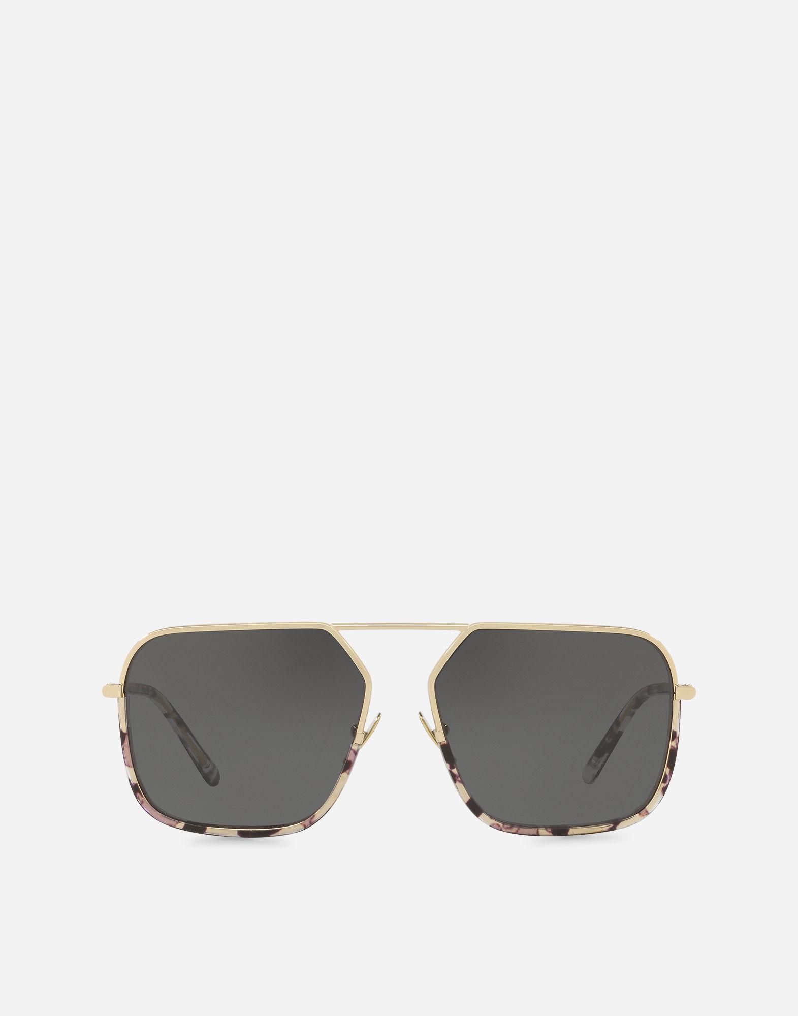 Lyst - Dolce & Gabbana Rectangular Sunglasses With Metal Bridge in ...