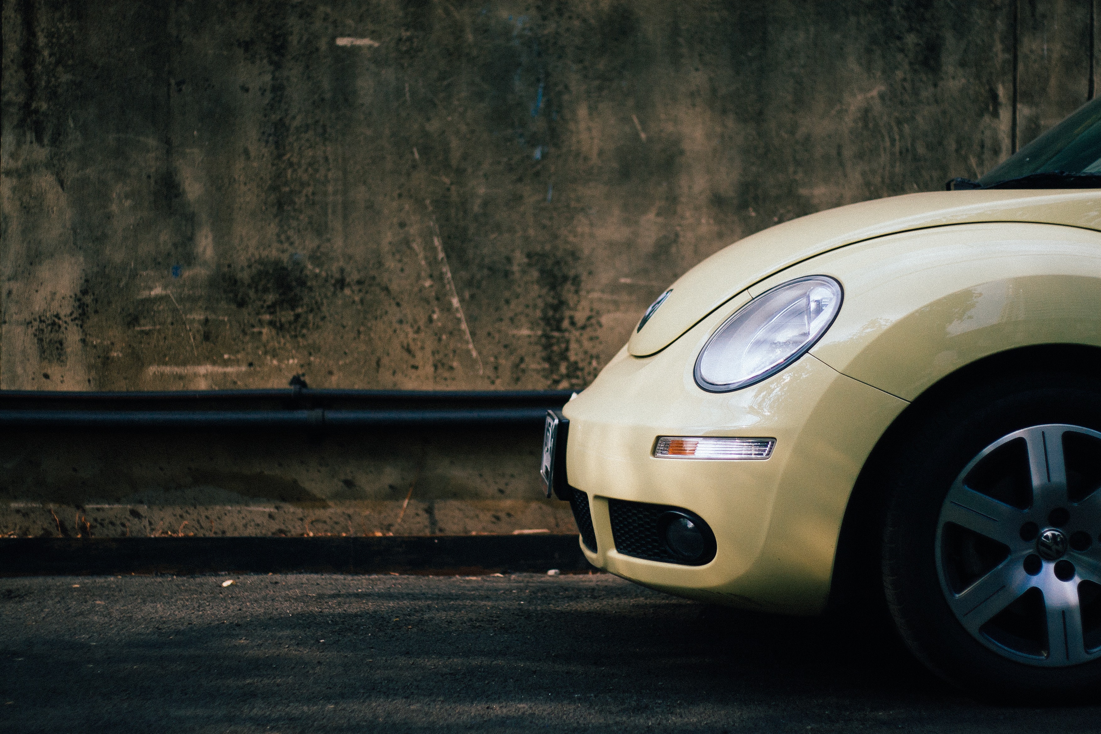 Beige volkswagen beetle photo