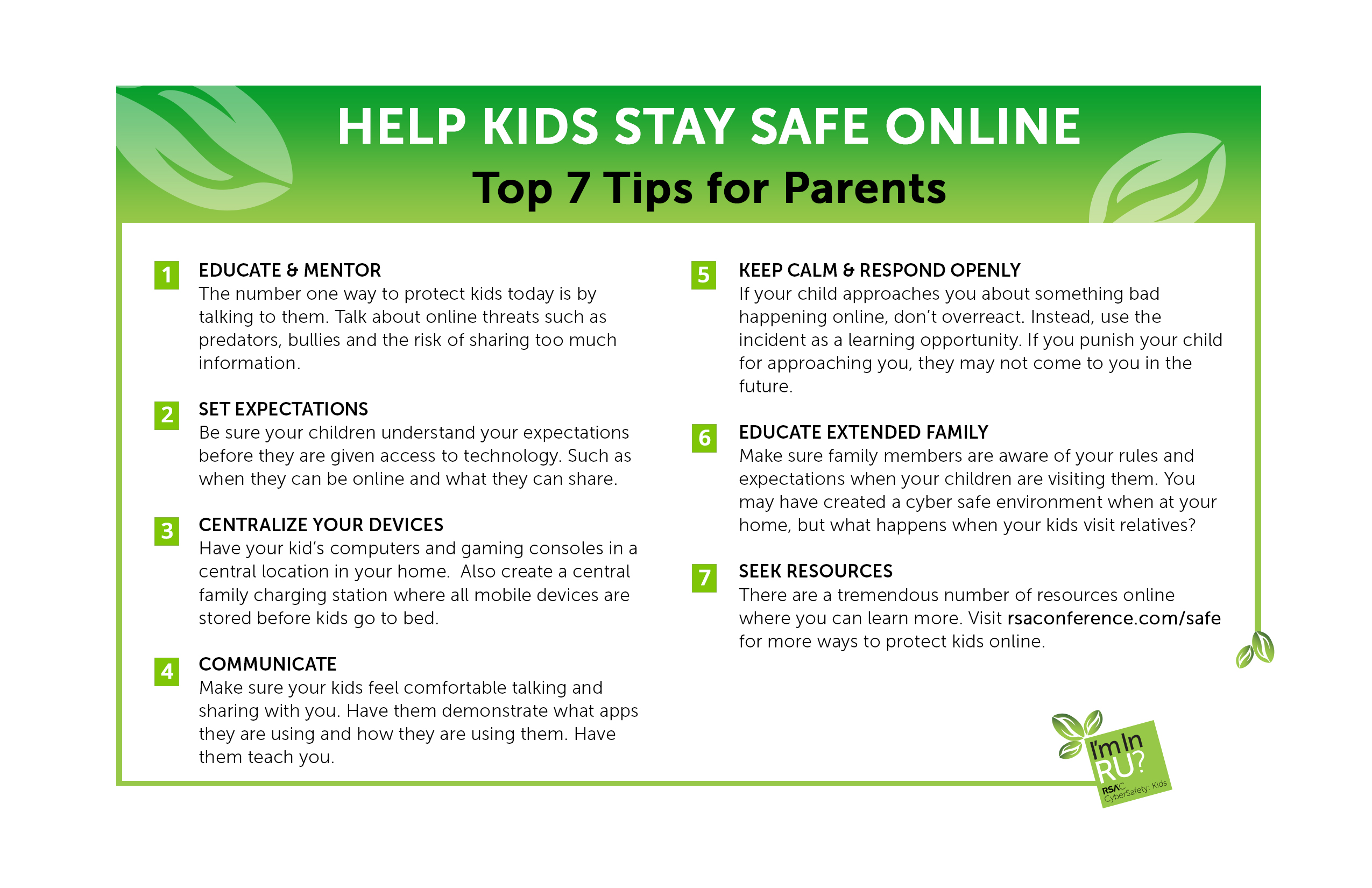 CyberSmart Parents - Online Safety Tips | RSA Conference