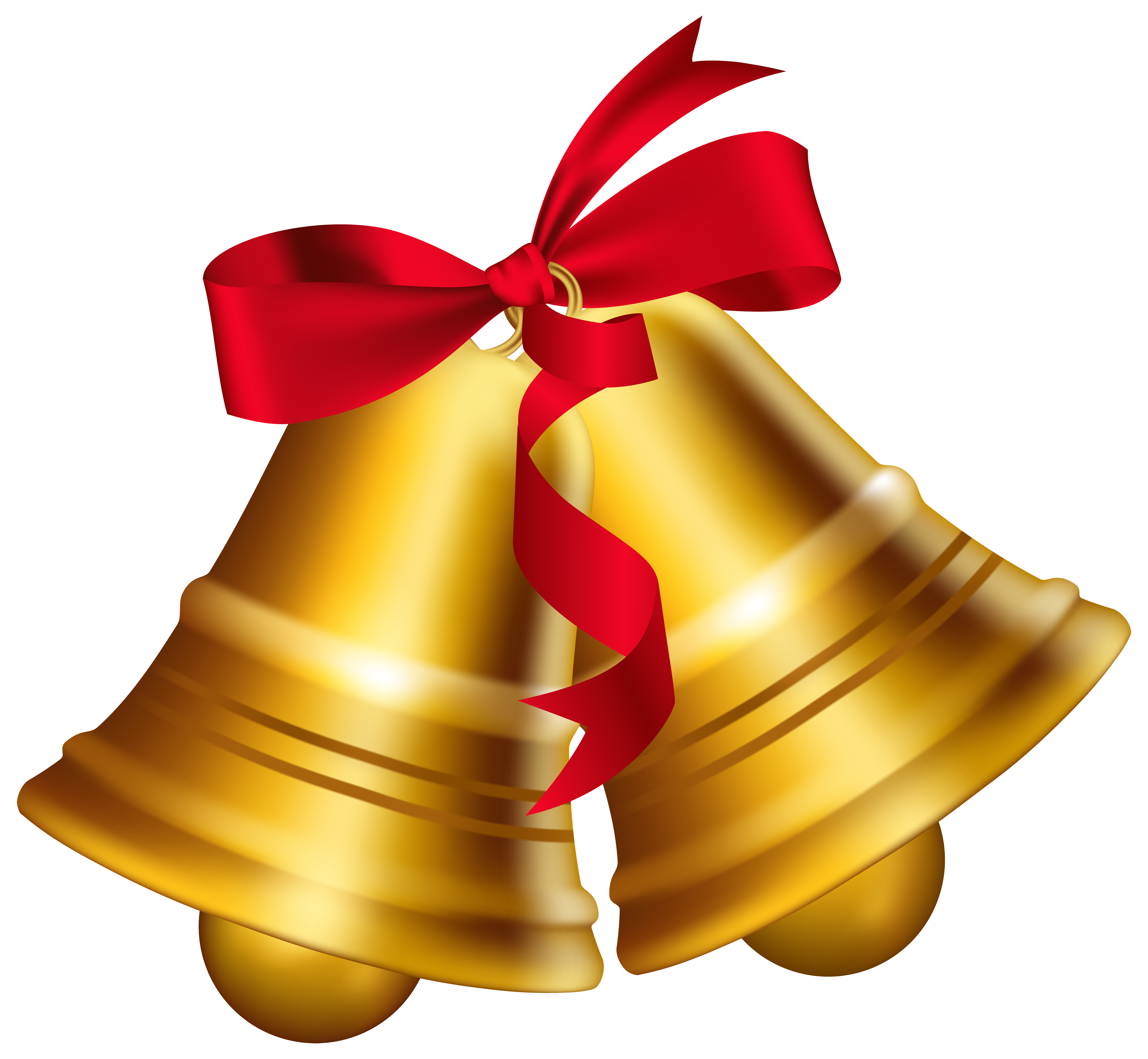 Christmas Bells with Bow PNG Clip Art Image | Gallery Yopriceville ...