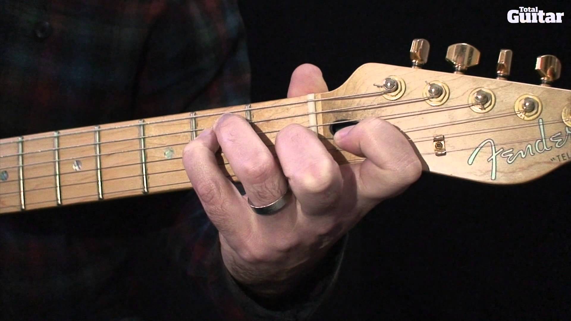 Guitar Lesson: How to play 'behind the nut' string bends - YouTube
