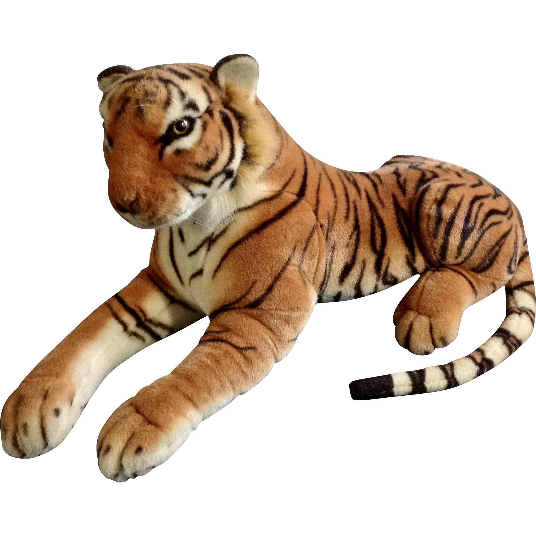 Vintage KellyToy USA Large Bengal Tiger Stuffed Plush Animal 30 ...