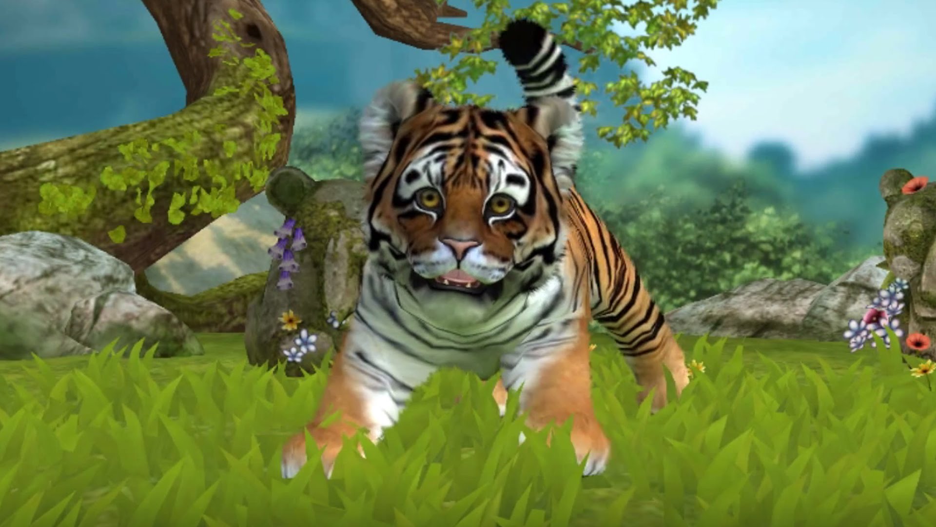 Cute Royal Bengal Tiger Cub - Kinectimals Gameplay - YouTube