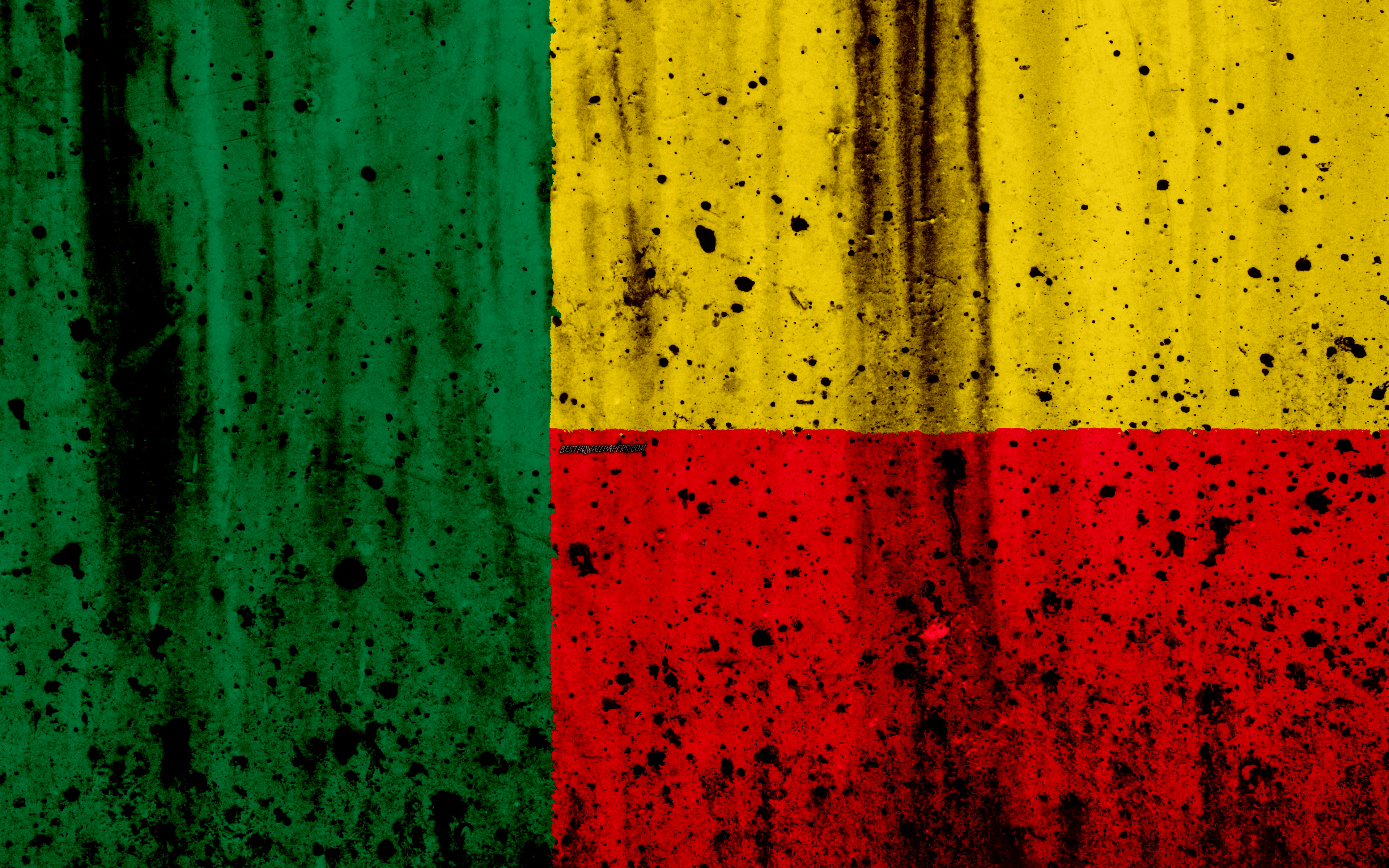 Download wallpapers Benin flag, 4k, grunge, flag of Benin, Africa ...