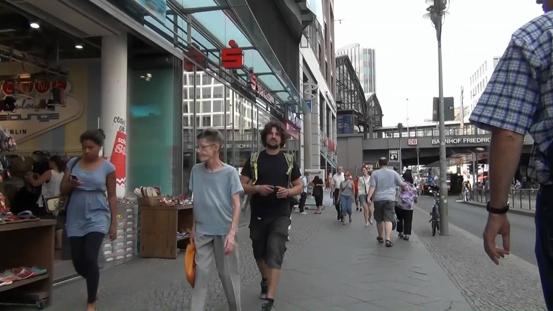 Germany: Berlin Friedrichstraße - People in the street - YouTube