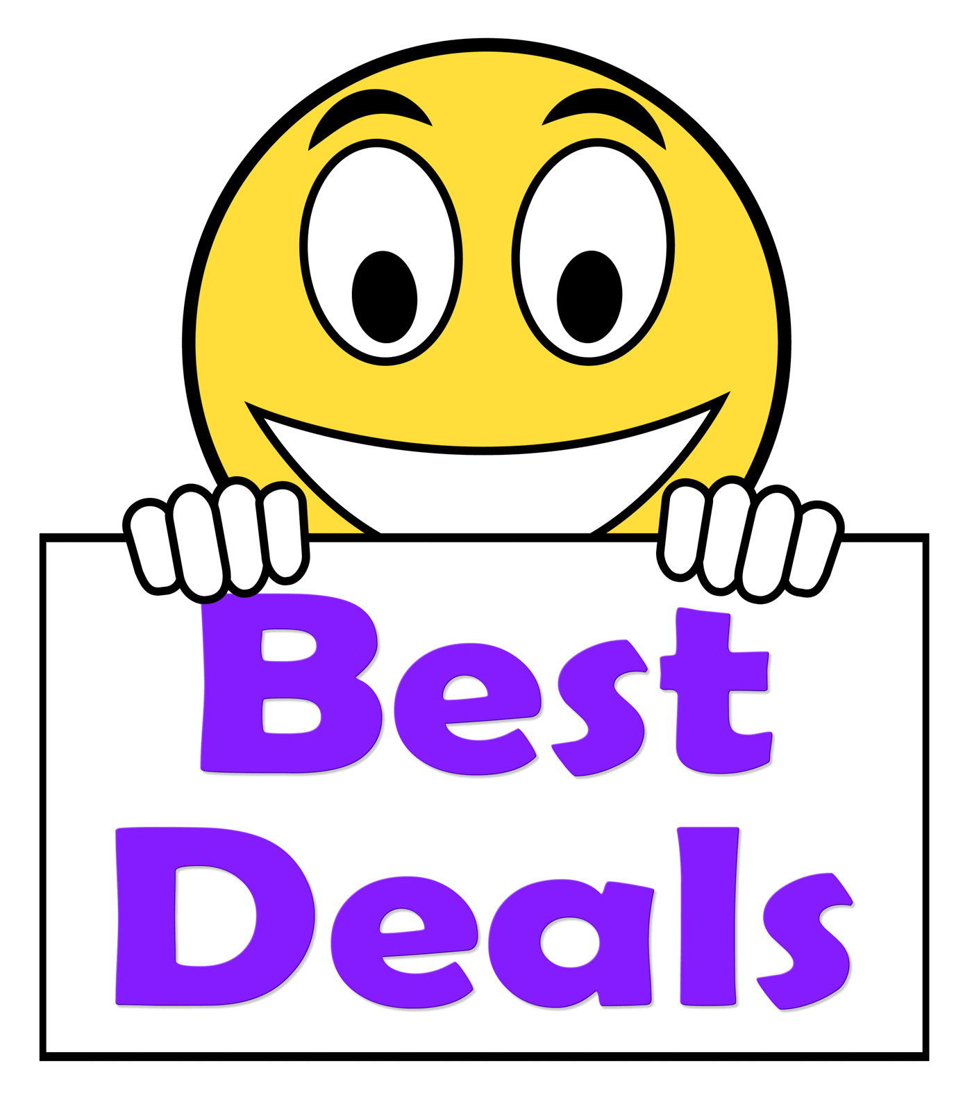 Free Stock Photo of Best Deals Signs Shows Cheap Promotion And Sales