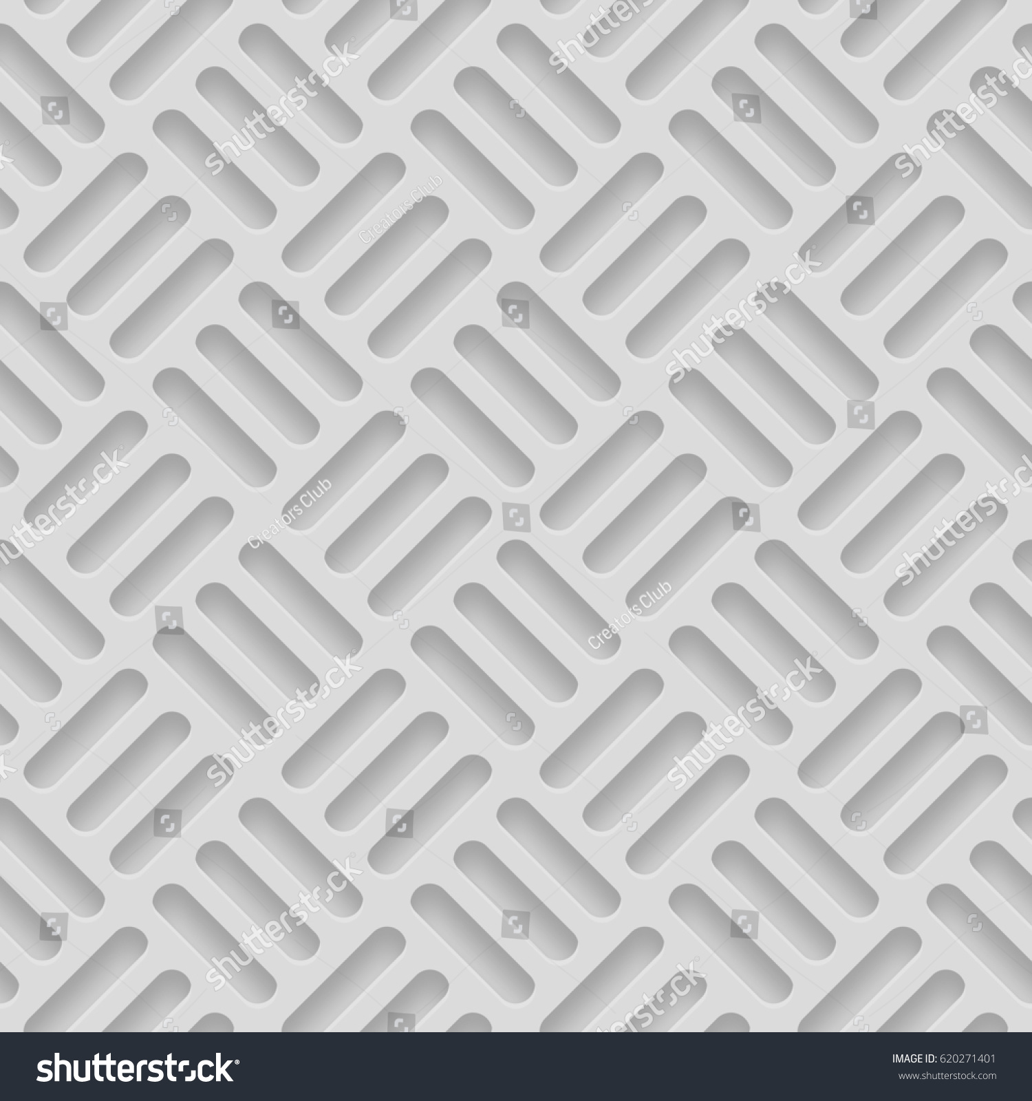 Seamless Patterns Beveled Shapes Abstract Grayscale Stock ...
