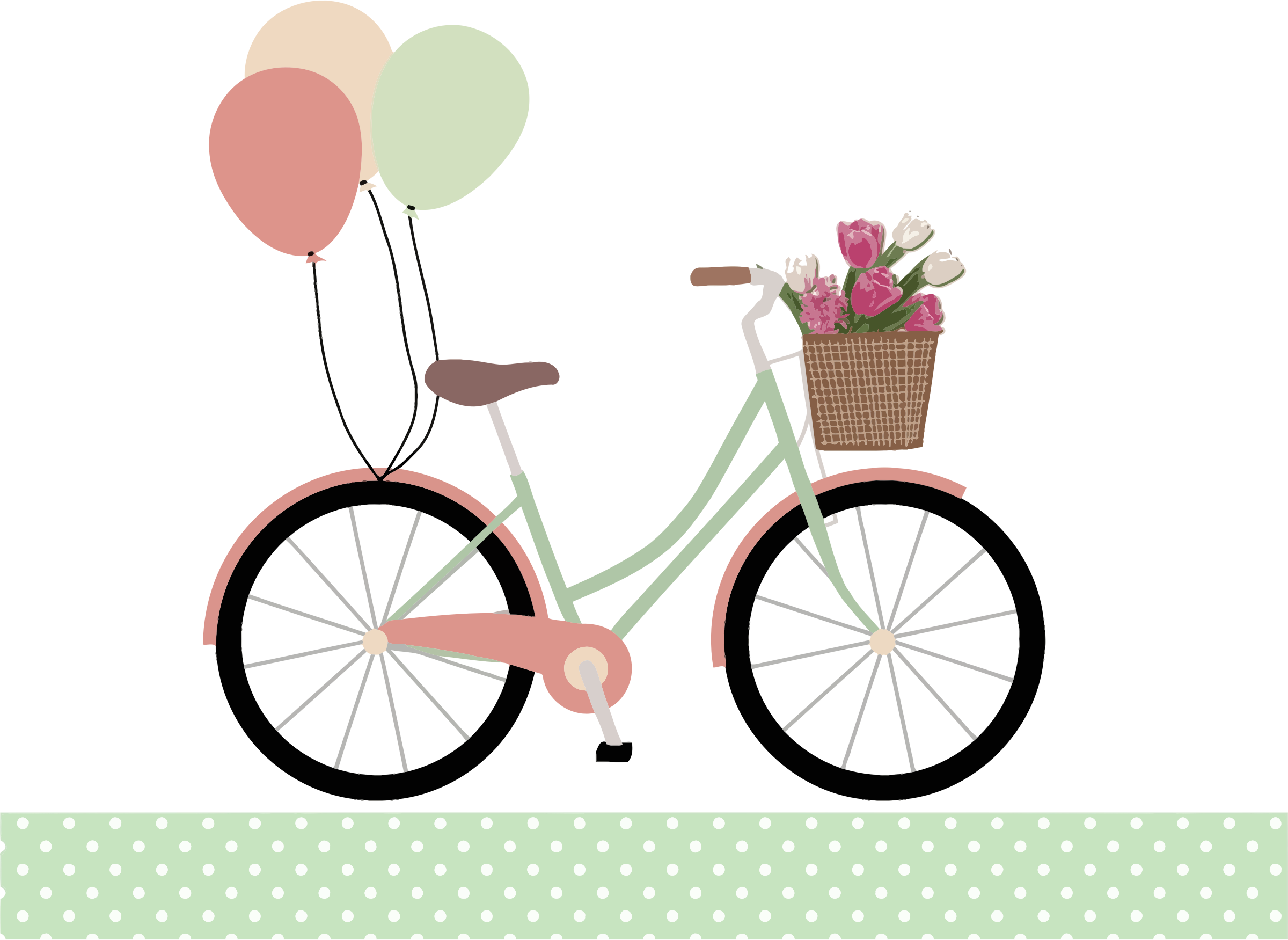 Bicycle With Balloons by GDJ | Cards -Wedding/Anniversary/Shower ...