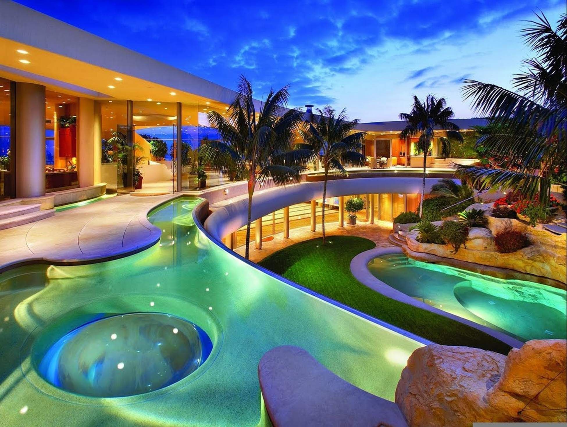 The Best Design Of Big Mansion With Pool For Your Modern House ...