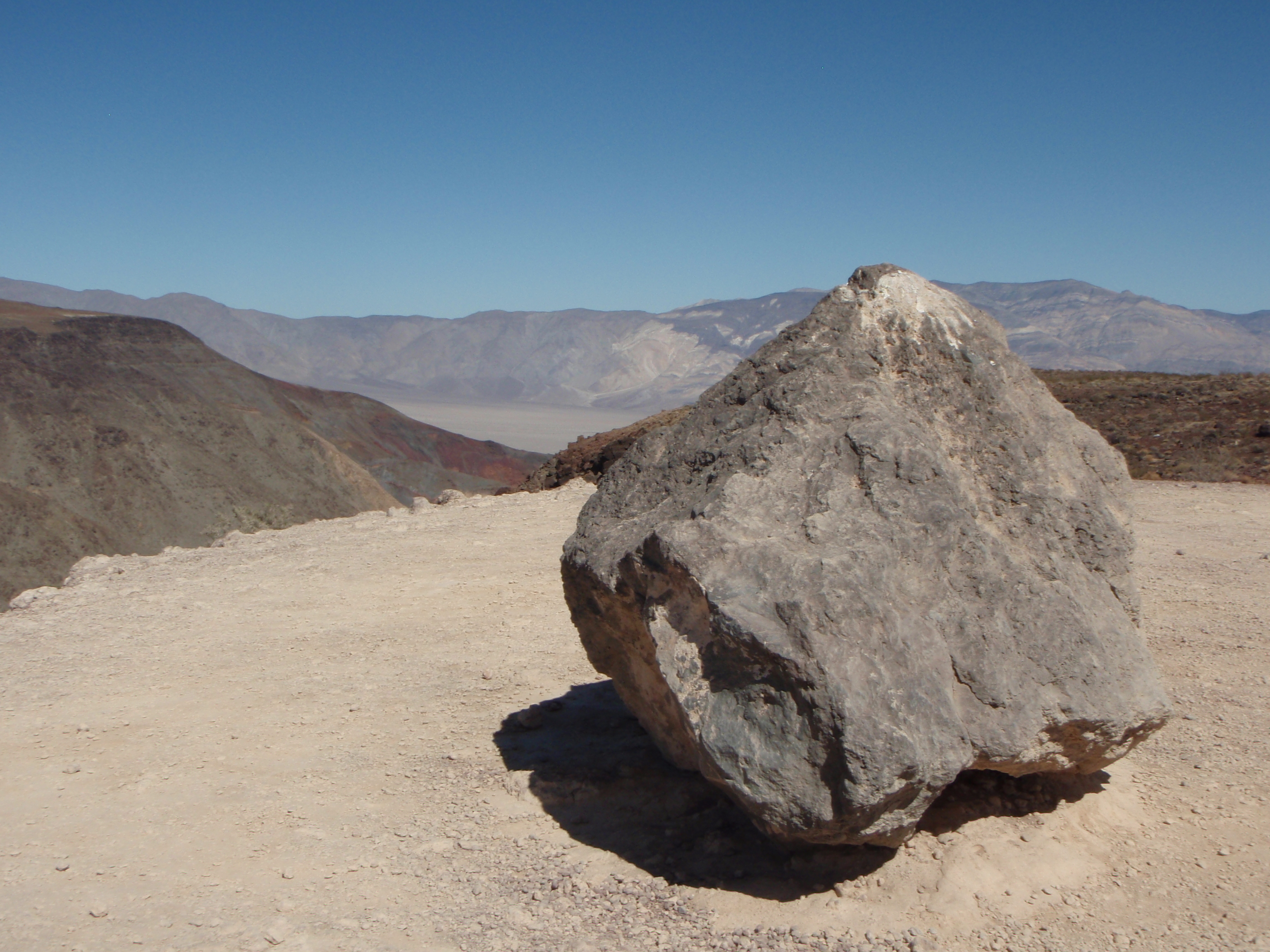 Big rock in the desert photo