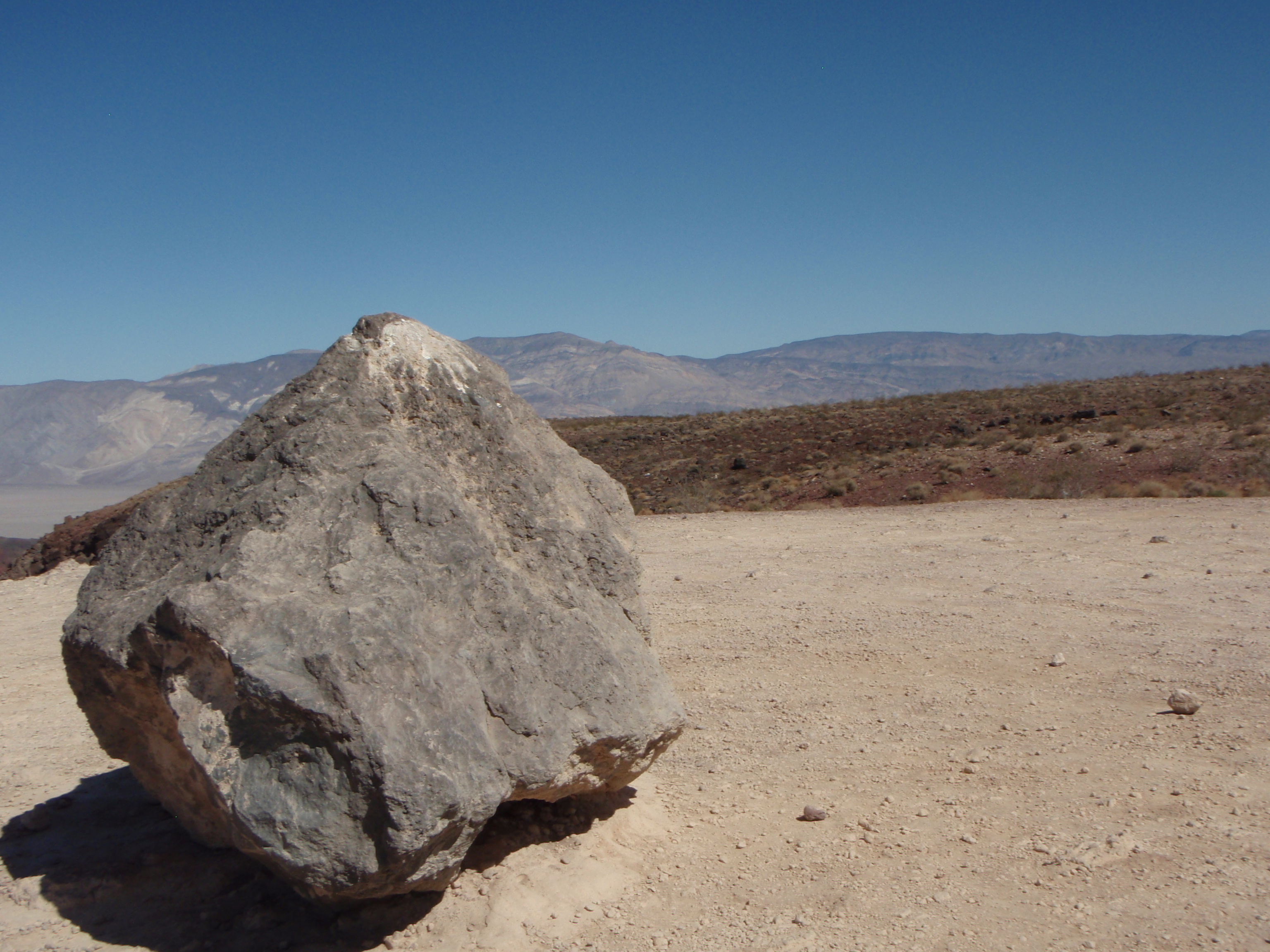 Big rock in the desert photo